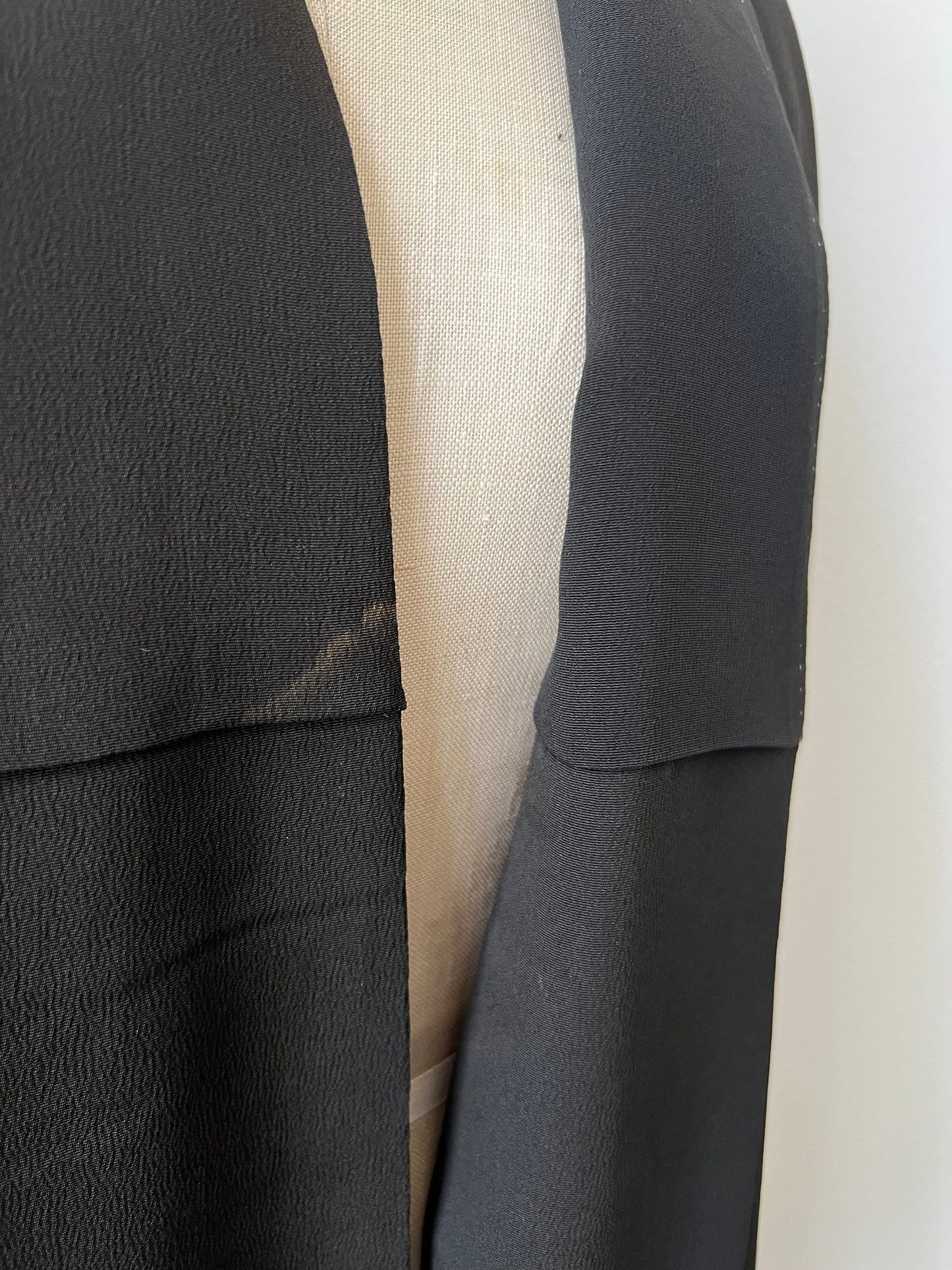 Antique Kimono Luxury Robe Black Silk Kimono Embroidery Kimono Japanese