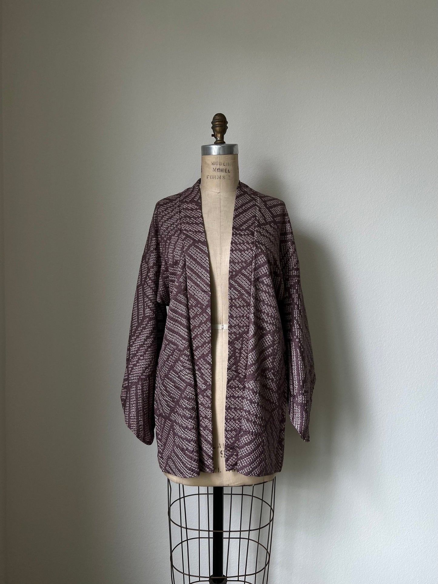 Antique Dusty Lilac Silk Haori
