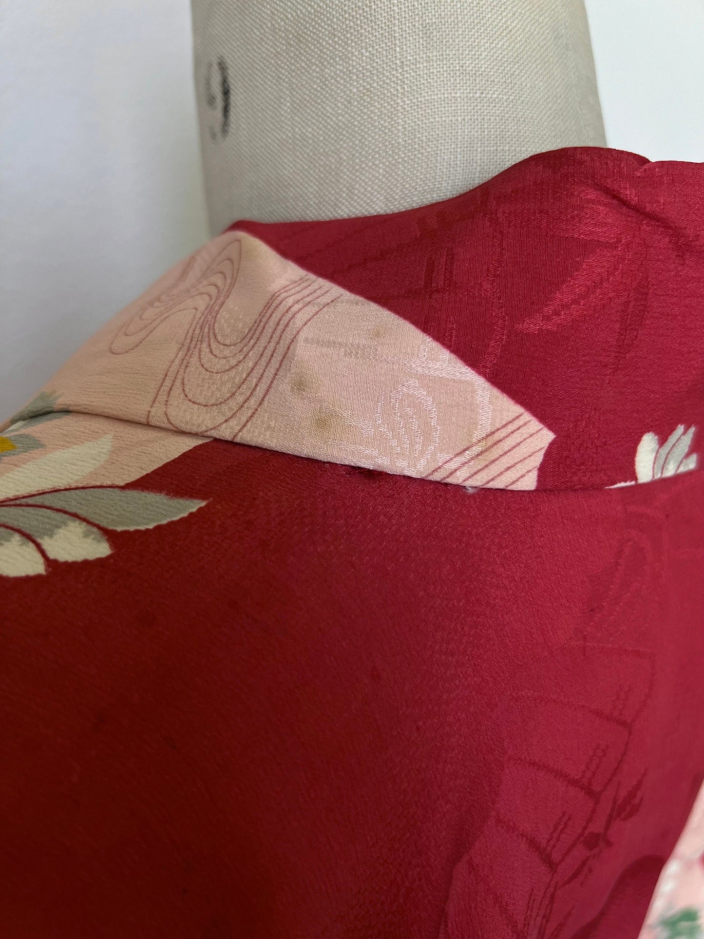 Antique Red Silk Haori