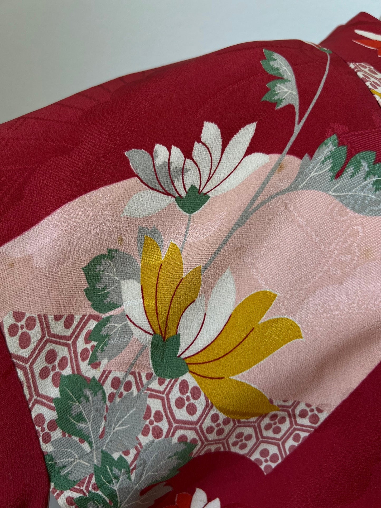 Antique Red Silk Haori