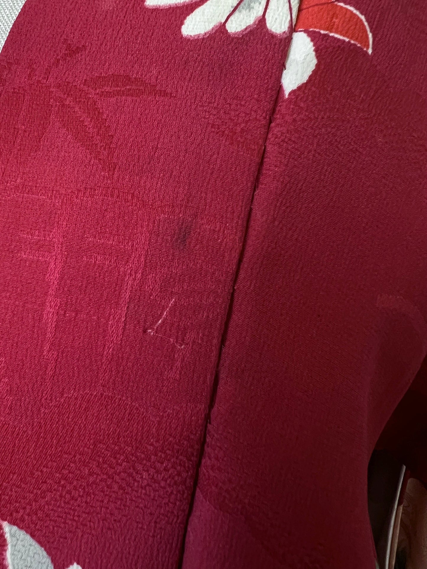 Antique Red Silk Haori