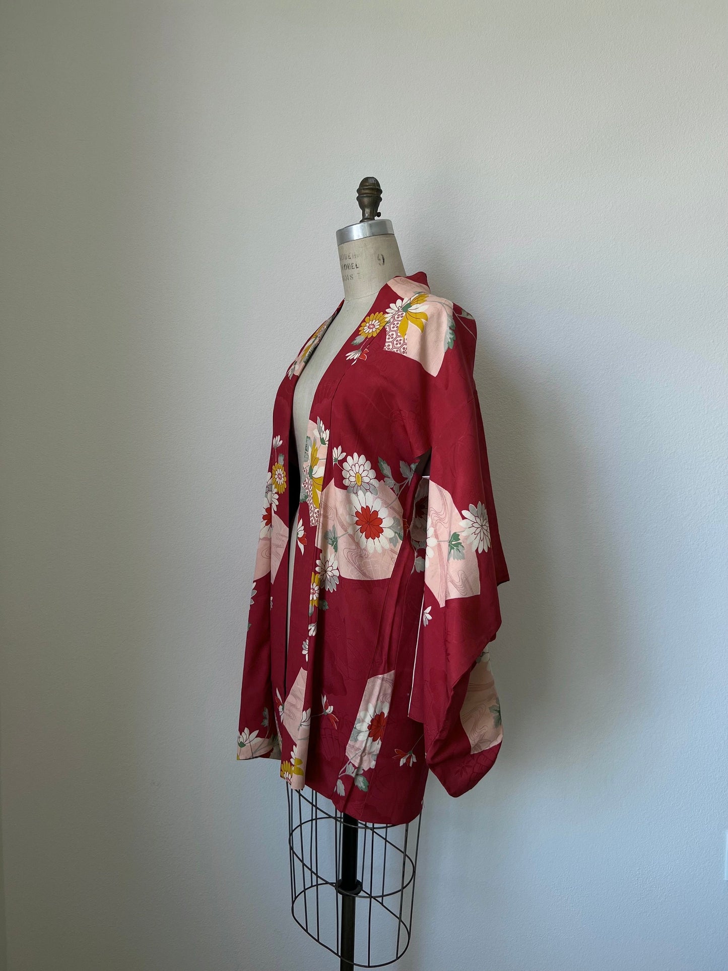 Antique Red Silk Haori