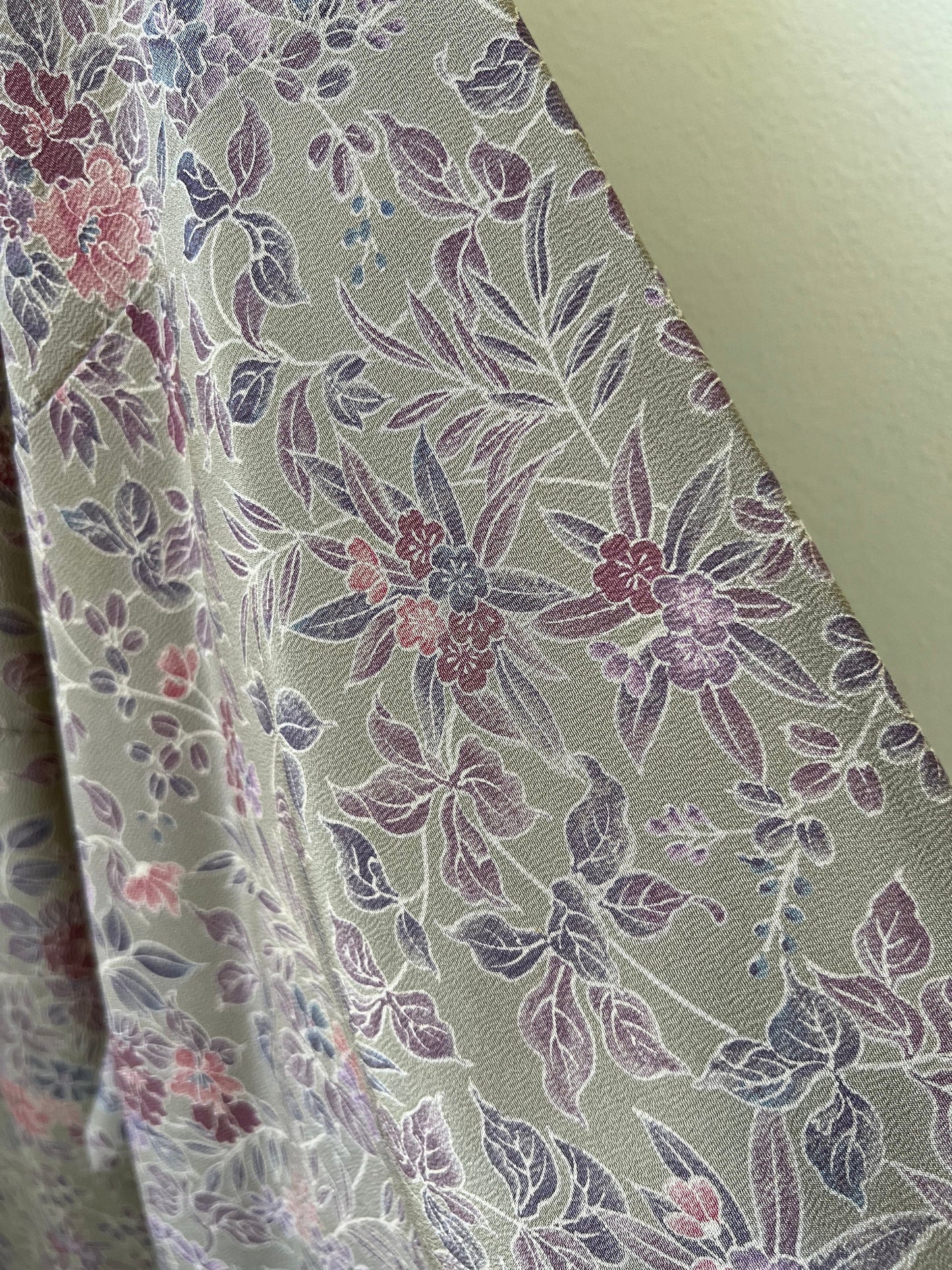 Antique Gray Silk Kimono