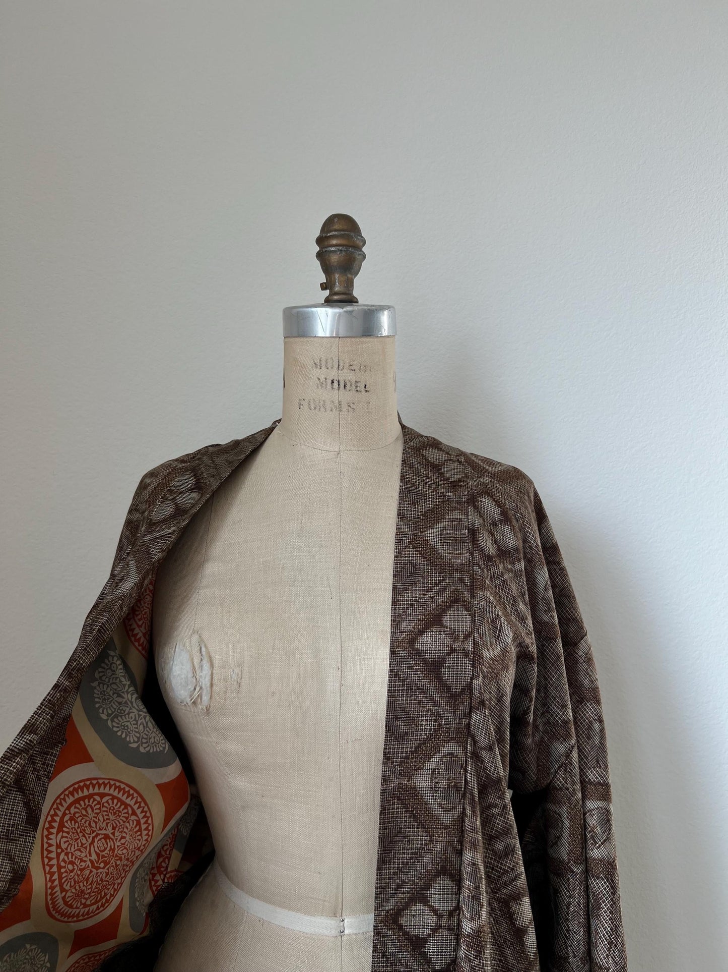 Antique Ohshima Tsumugi Silk Haori
