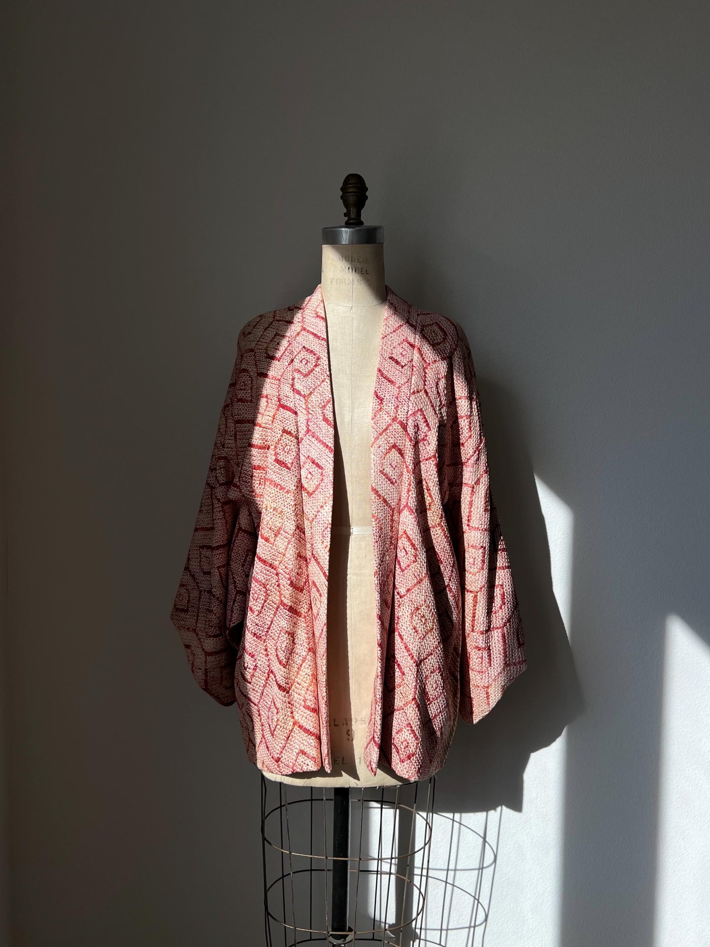 Antique Kikkou Silk Shibori Haori