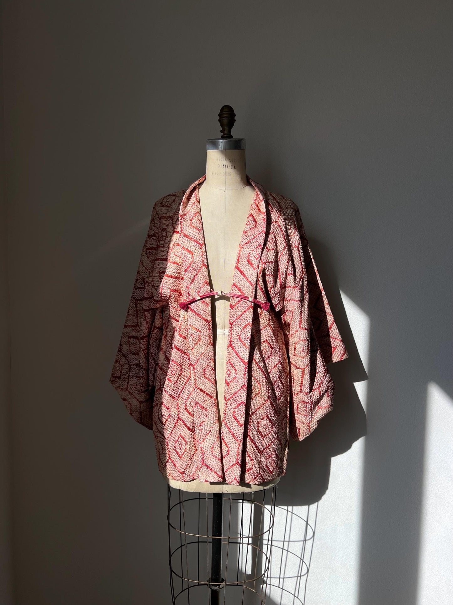 Antique Kikkou Silk Shibori Haori