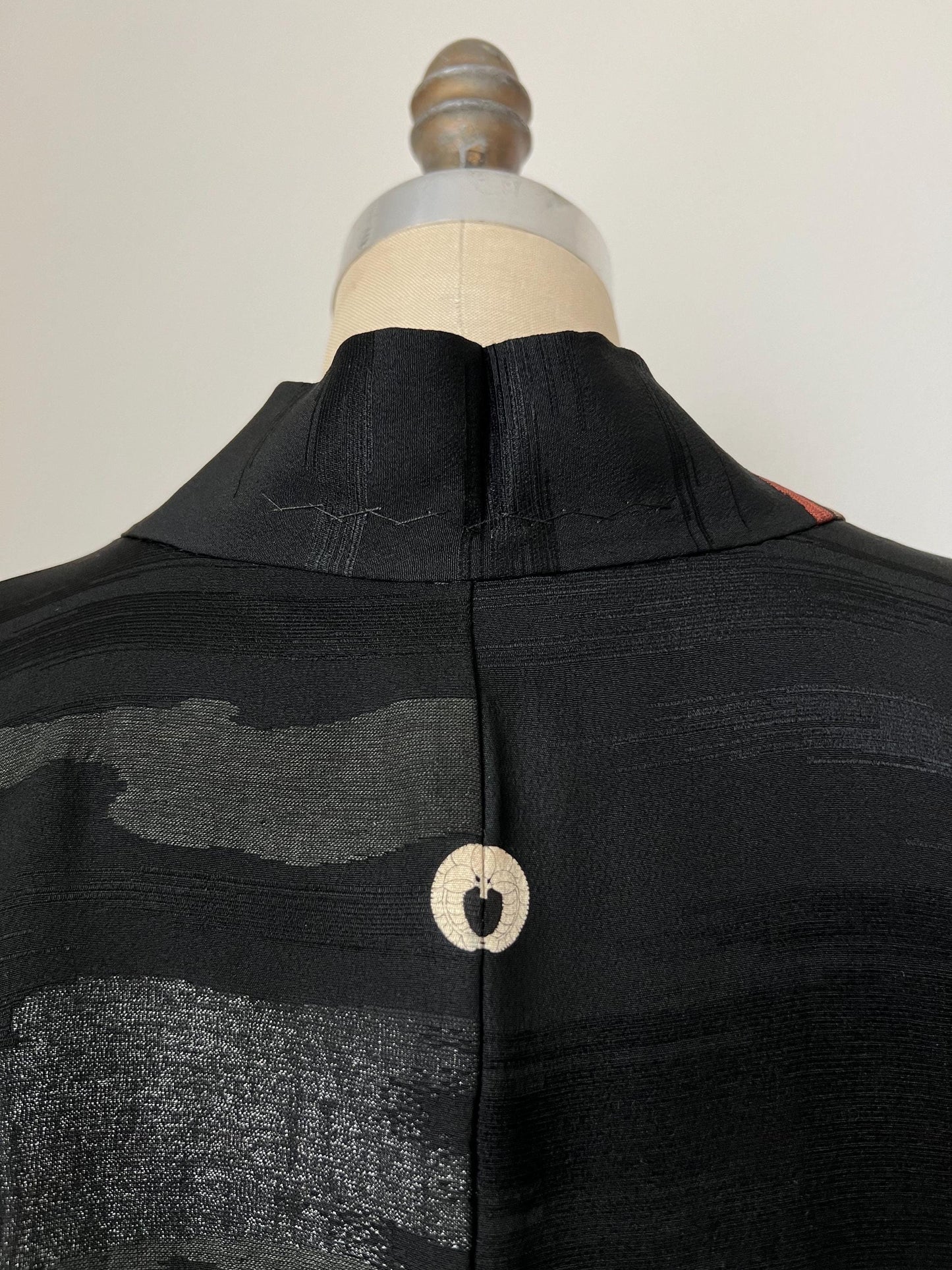 Antique Black Silk Haori