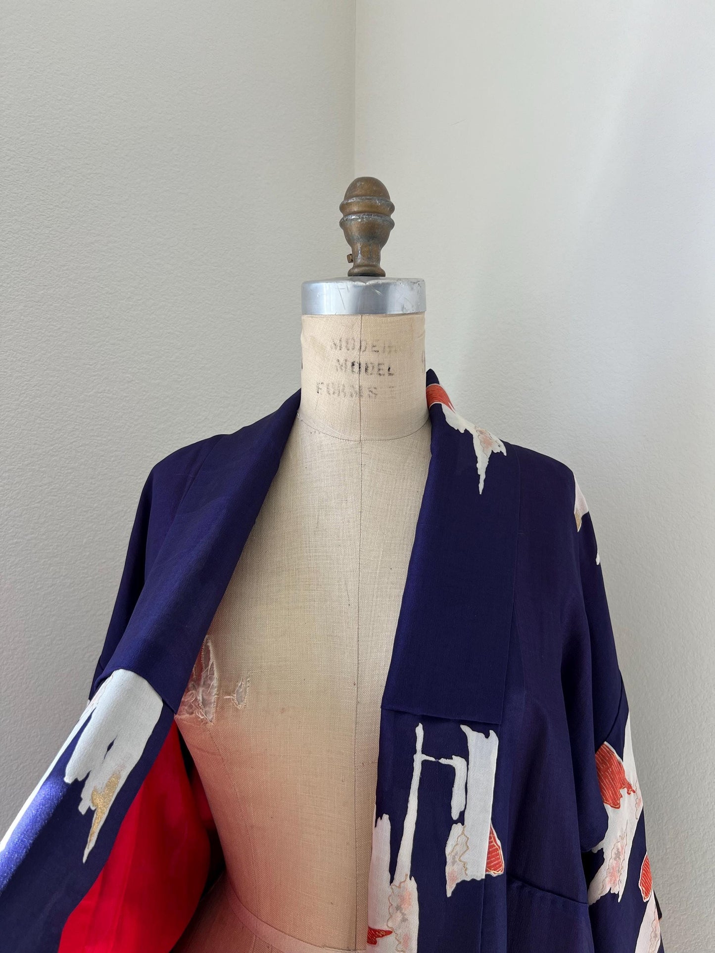 Antique Purple Silk Kimono
