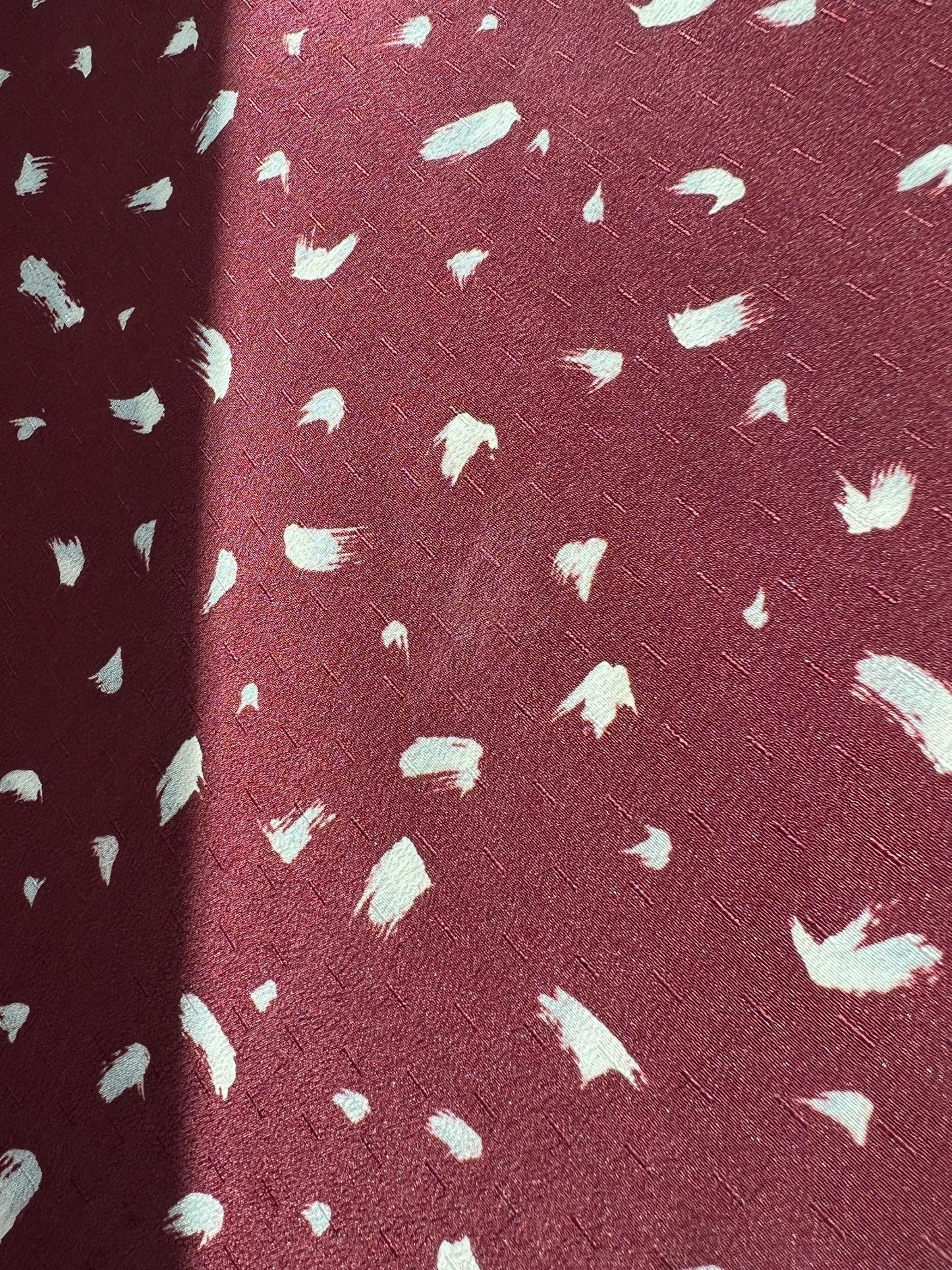 Antique Burgundy Silk Kimono