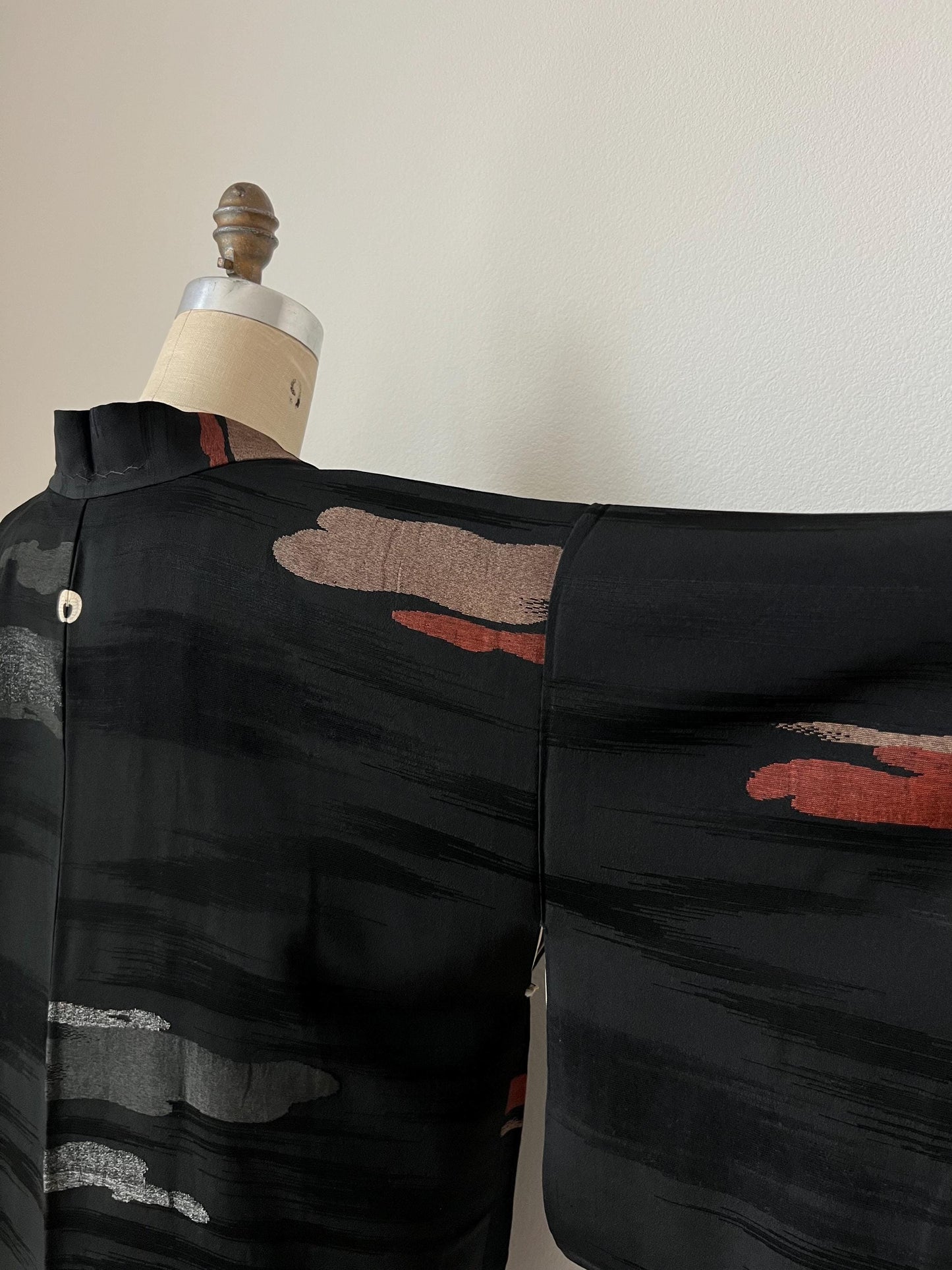 Antique Black Silk Haori