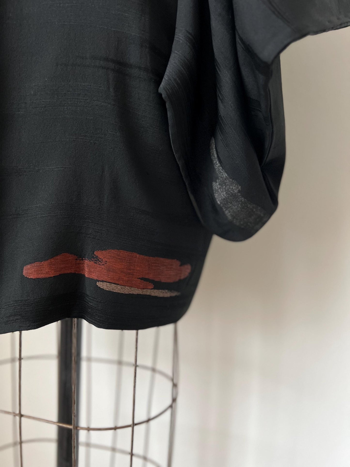 Antique Black Silk Haori
