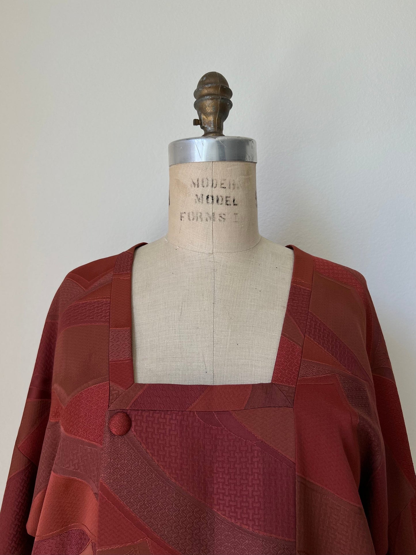 Vintage Japanese Silk Michiyuki | Kimono Jacket | Dusty Pink, Peach & Orange