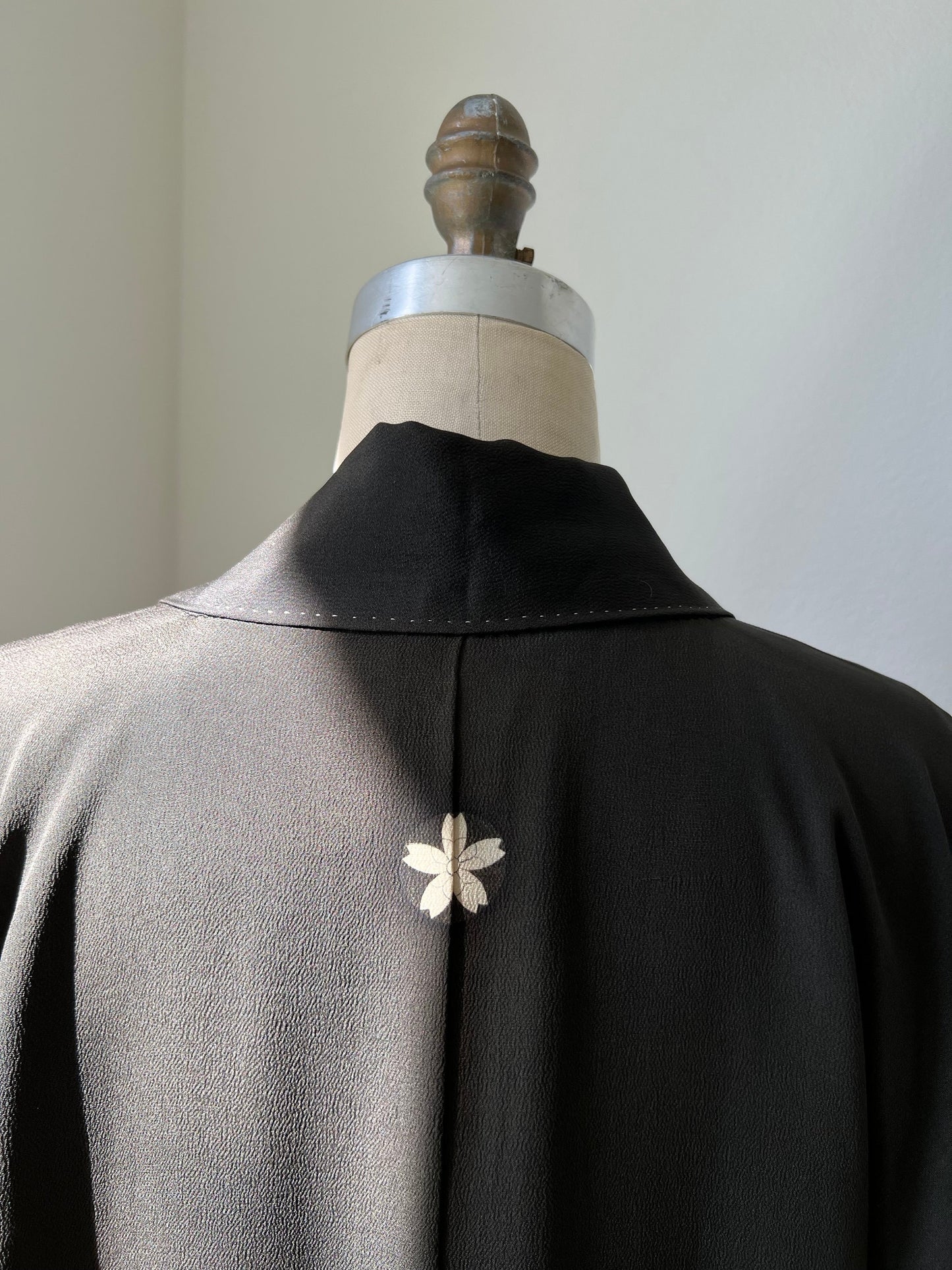 Family crest of black antique kimono