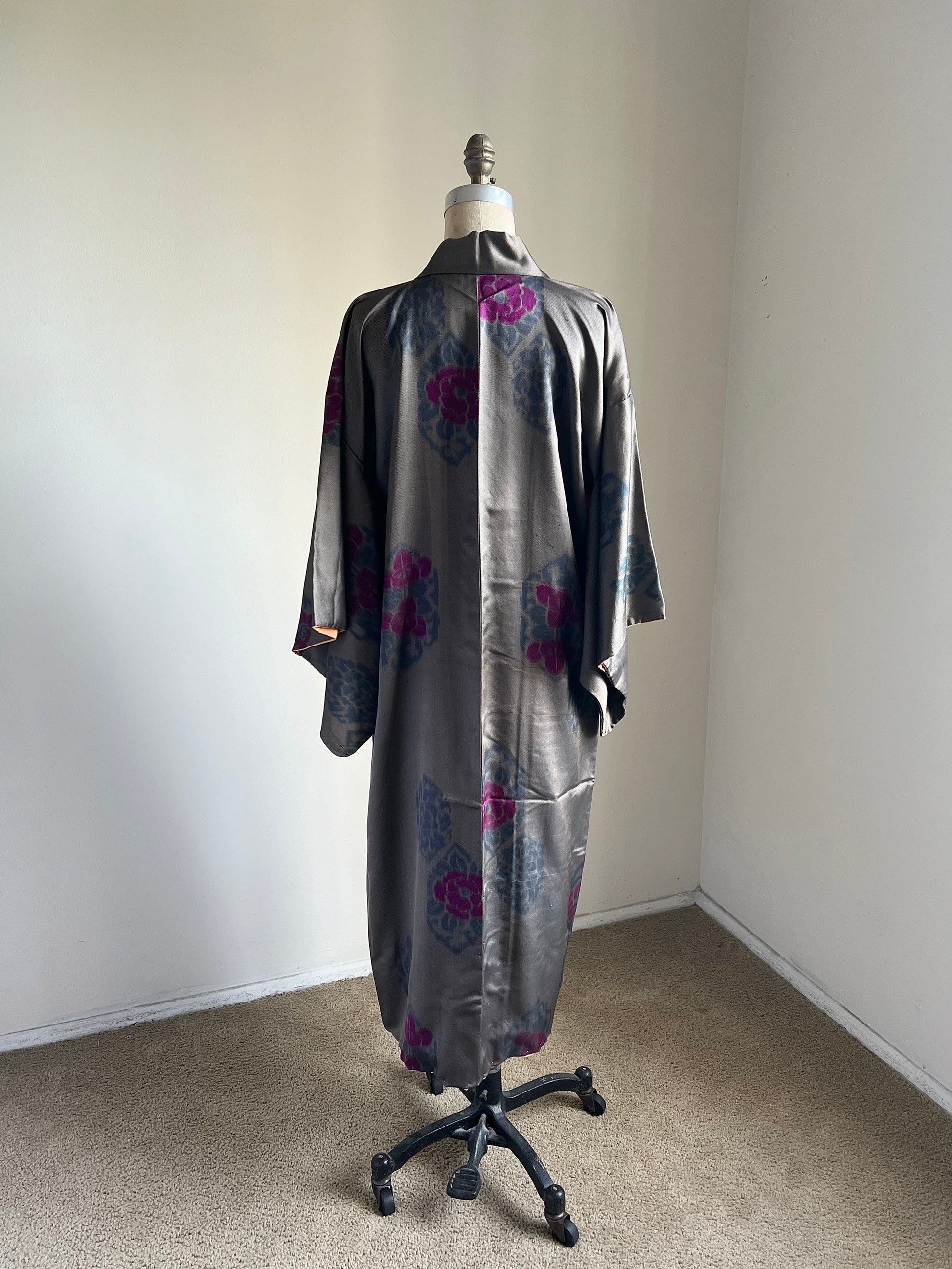 Antique Kikkou Silk Kimono