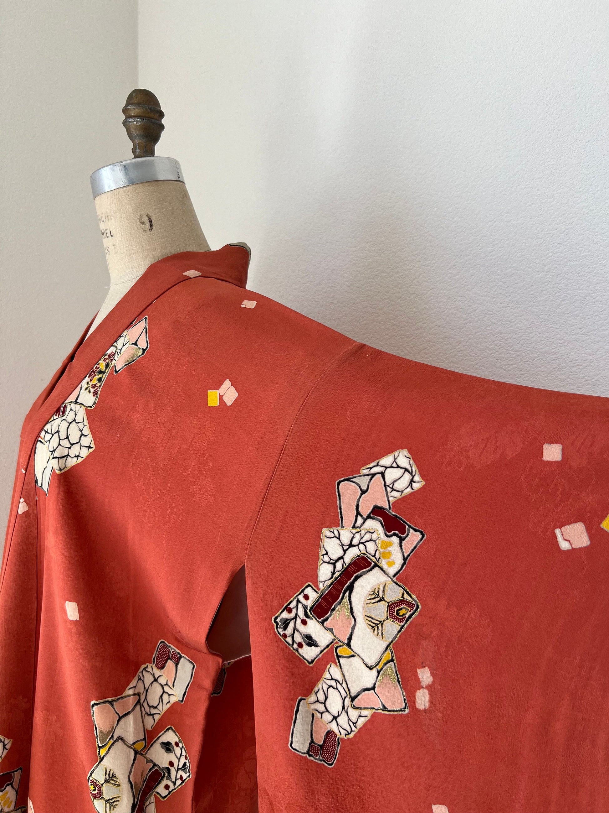 Antique Sake Silk Kimono