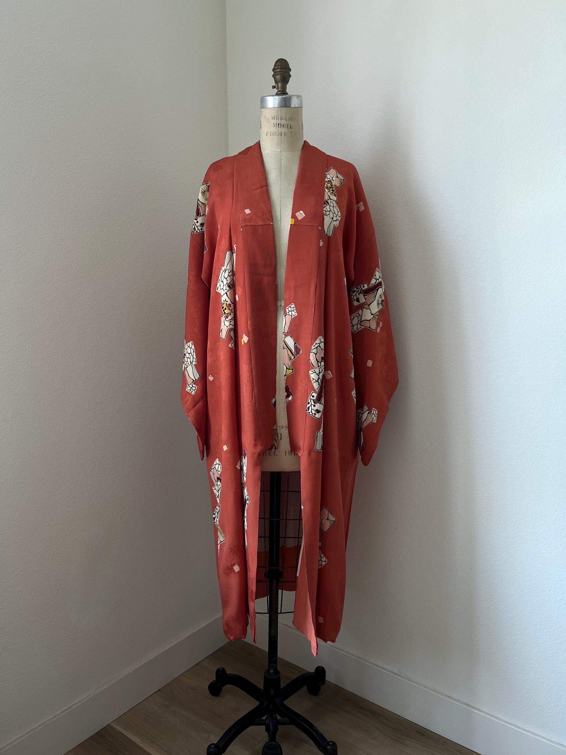 Antique Sake Silk Kimono