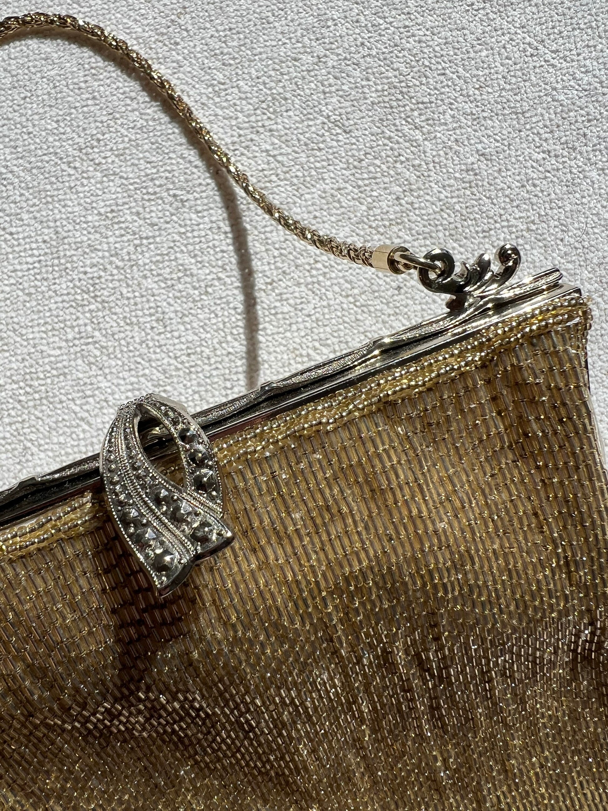 vintage gold evening purse