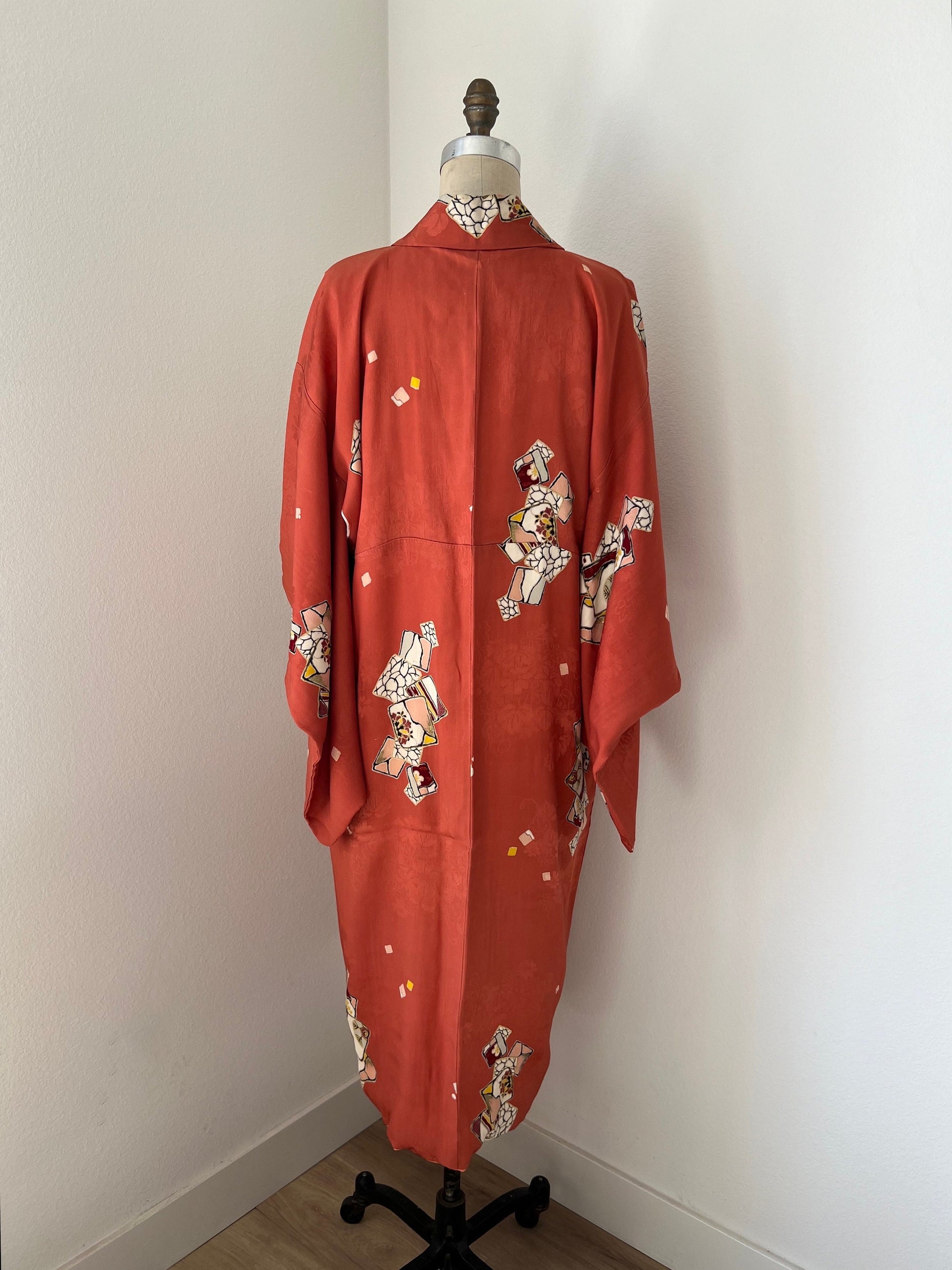 Antique Sake Silk Kimono