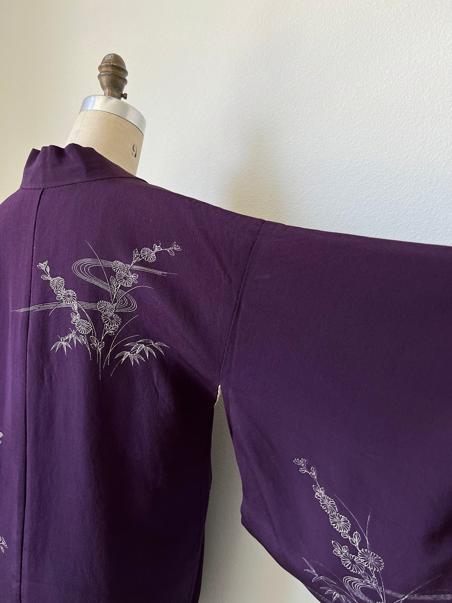 Antique Eggplant Silk Haori