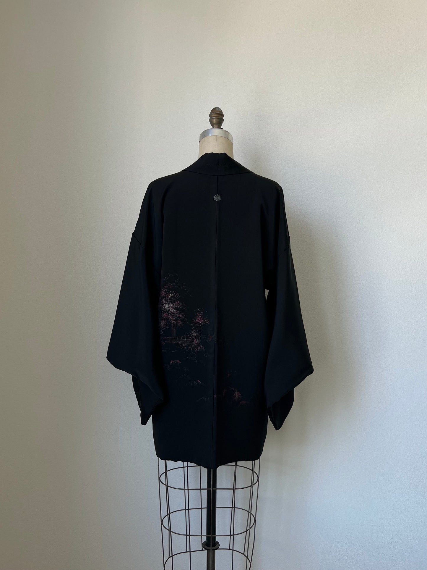 Antique Black Silk Haori