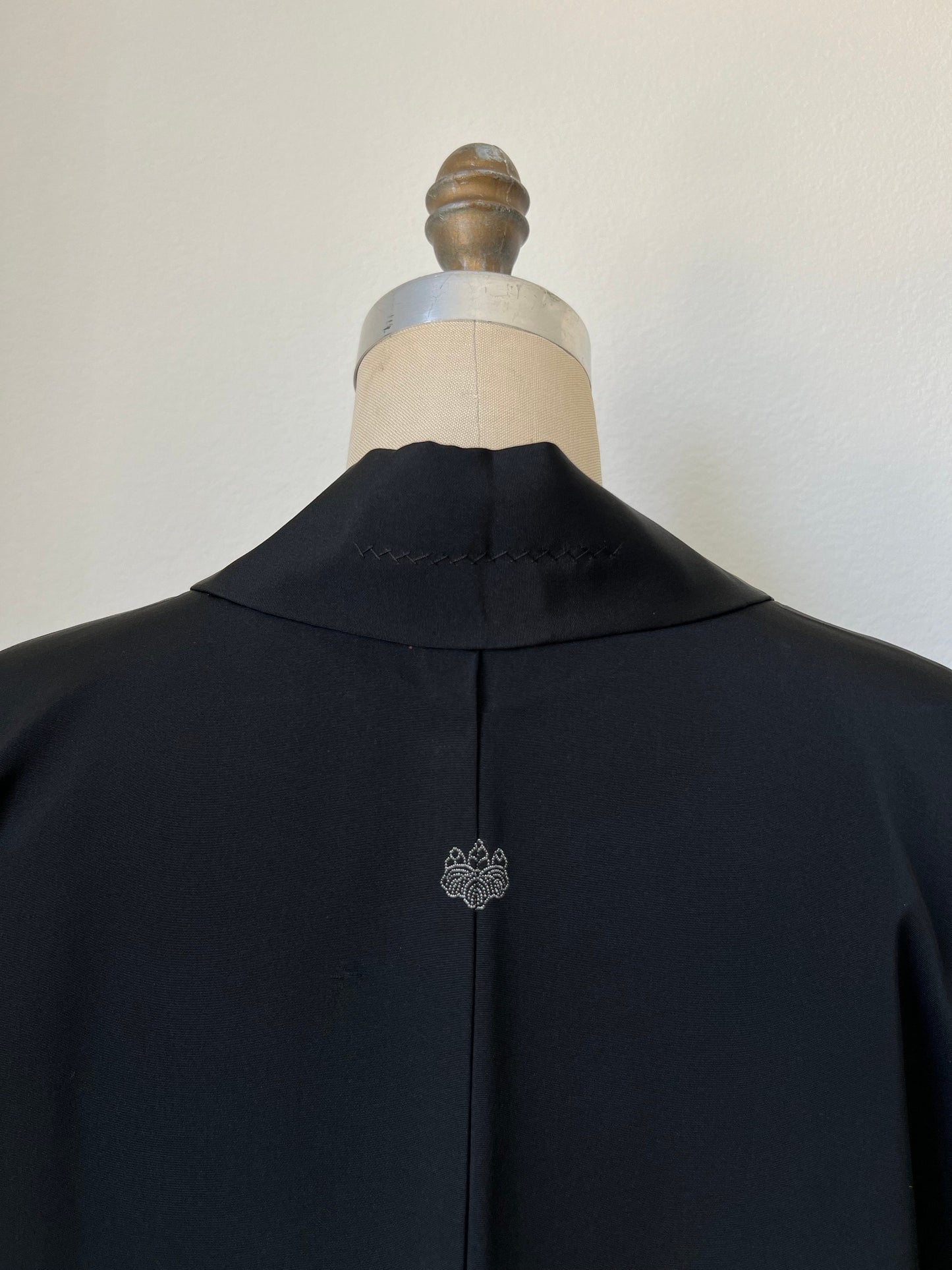 Antique Black Silk Haori