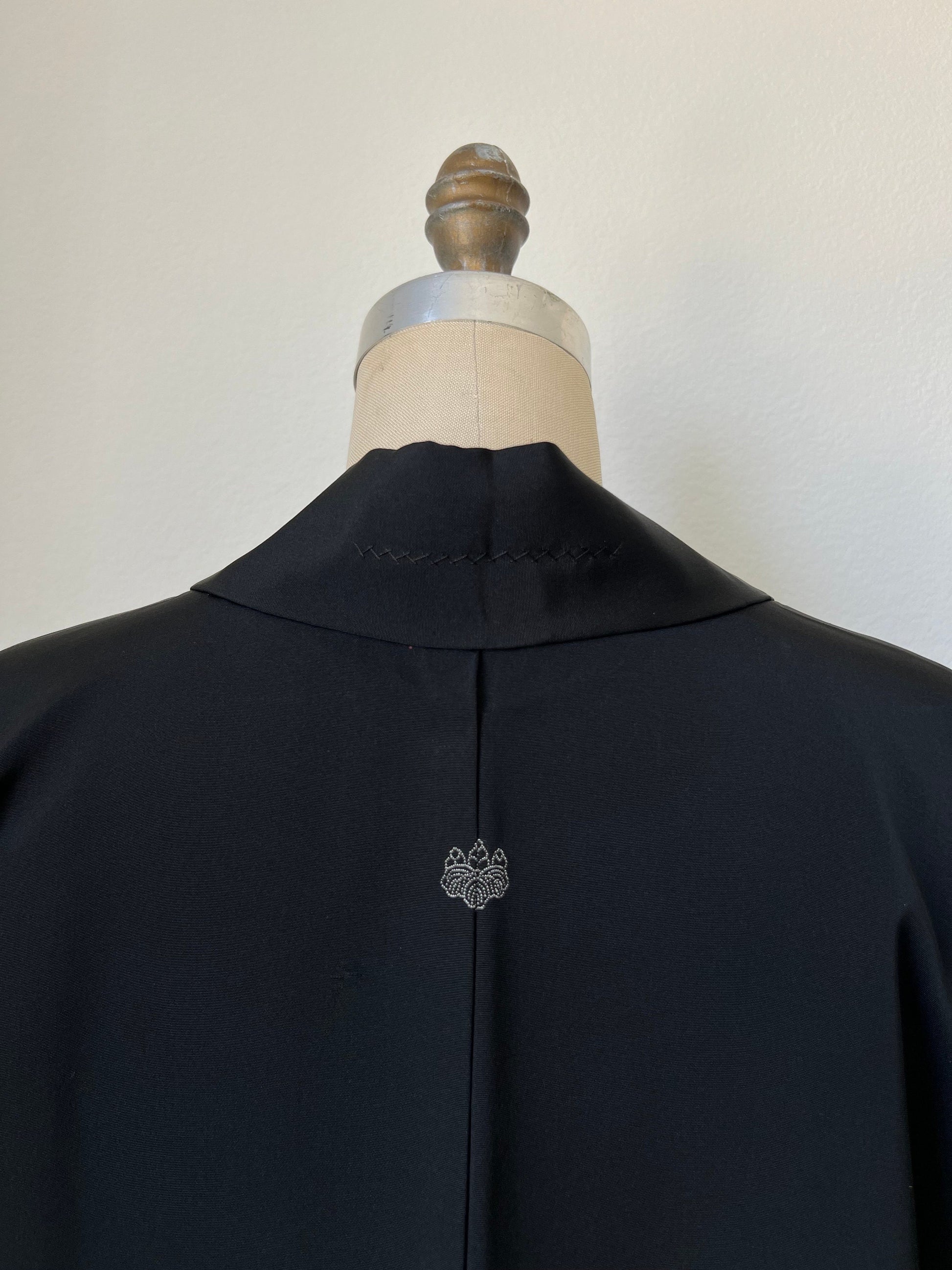 Antique Black Silk Haori