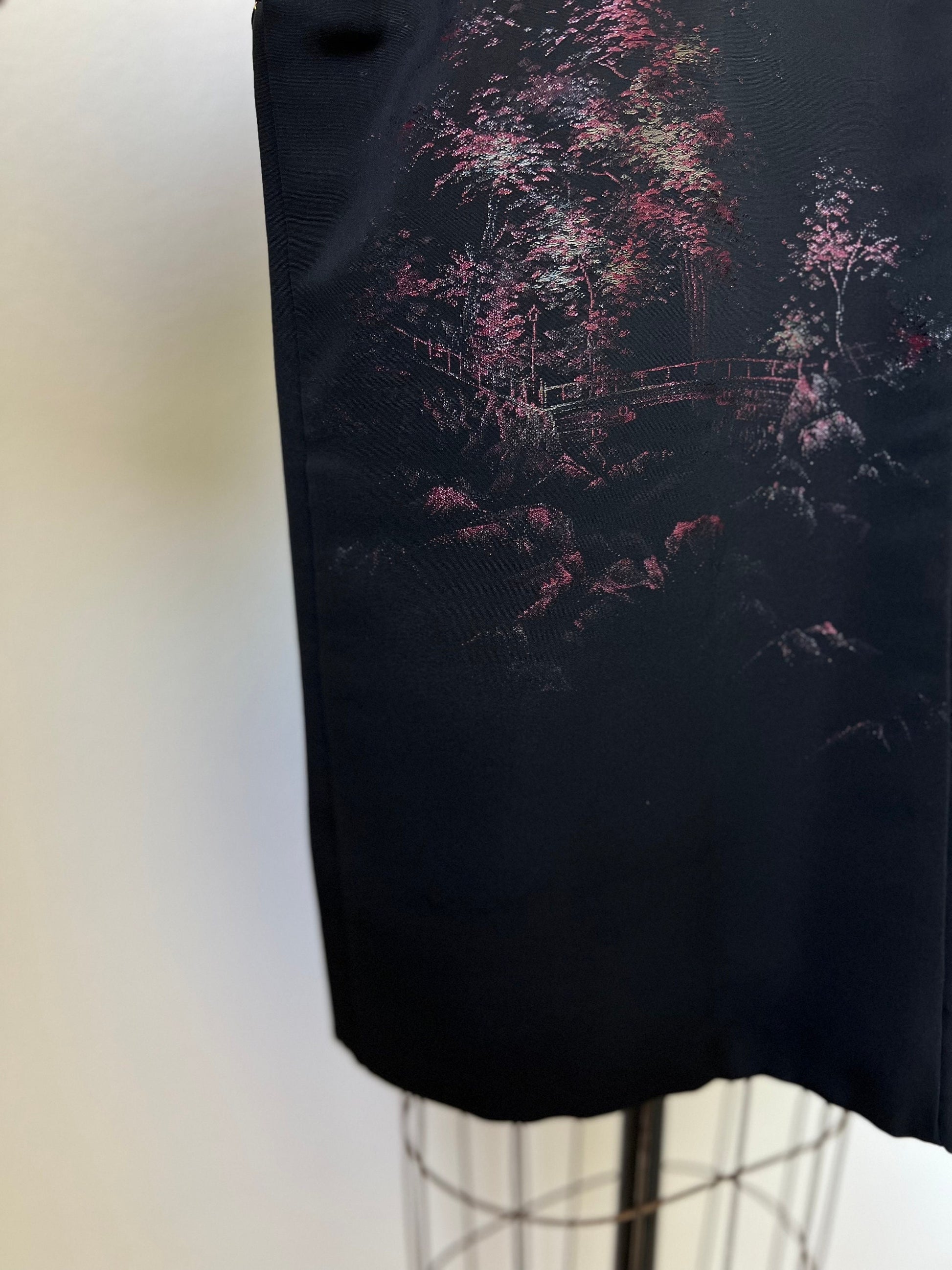 Antique Black Silk Haori