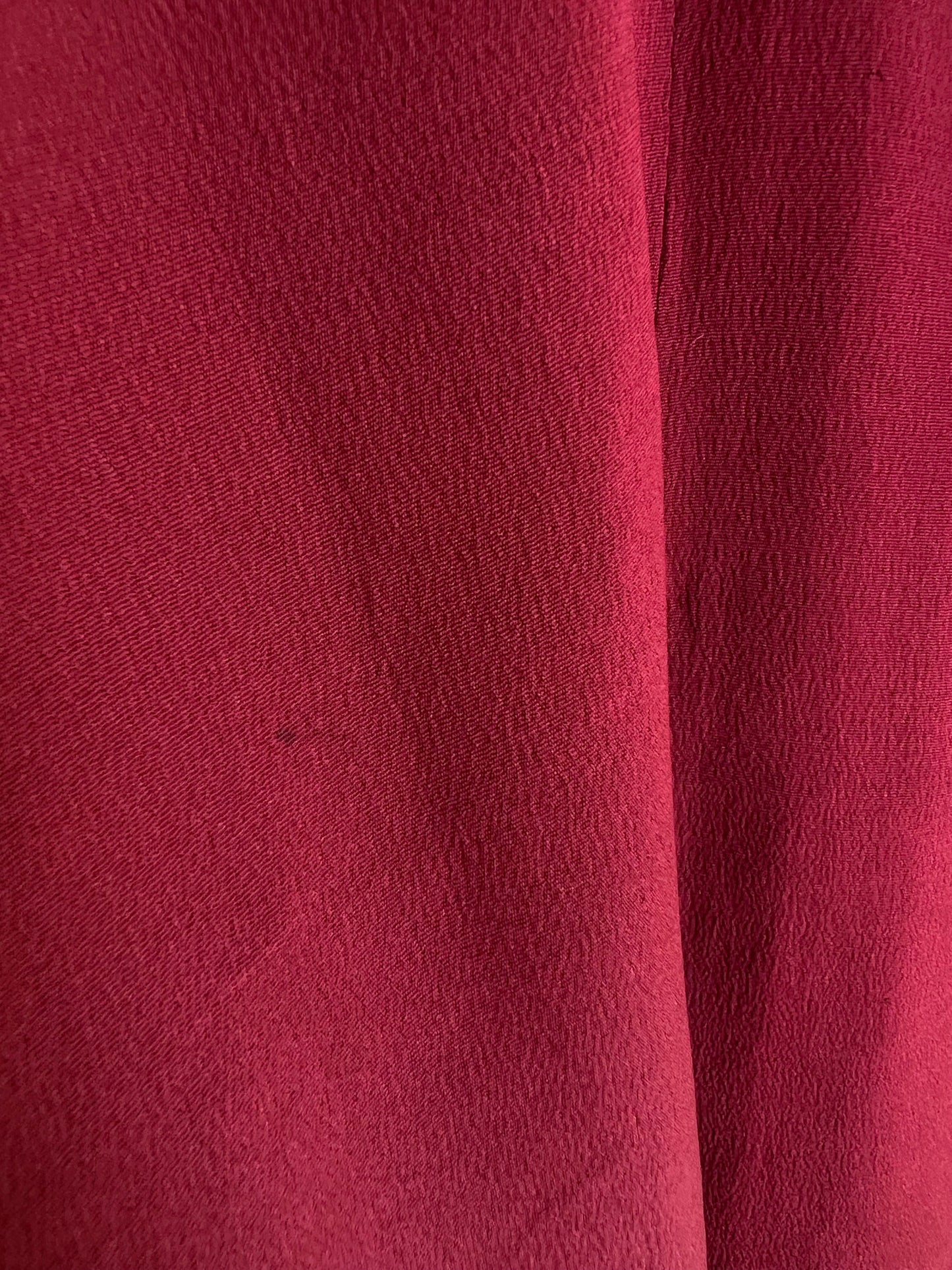 Vintage Dark Red Silk Michiyuki