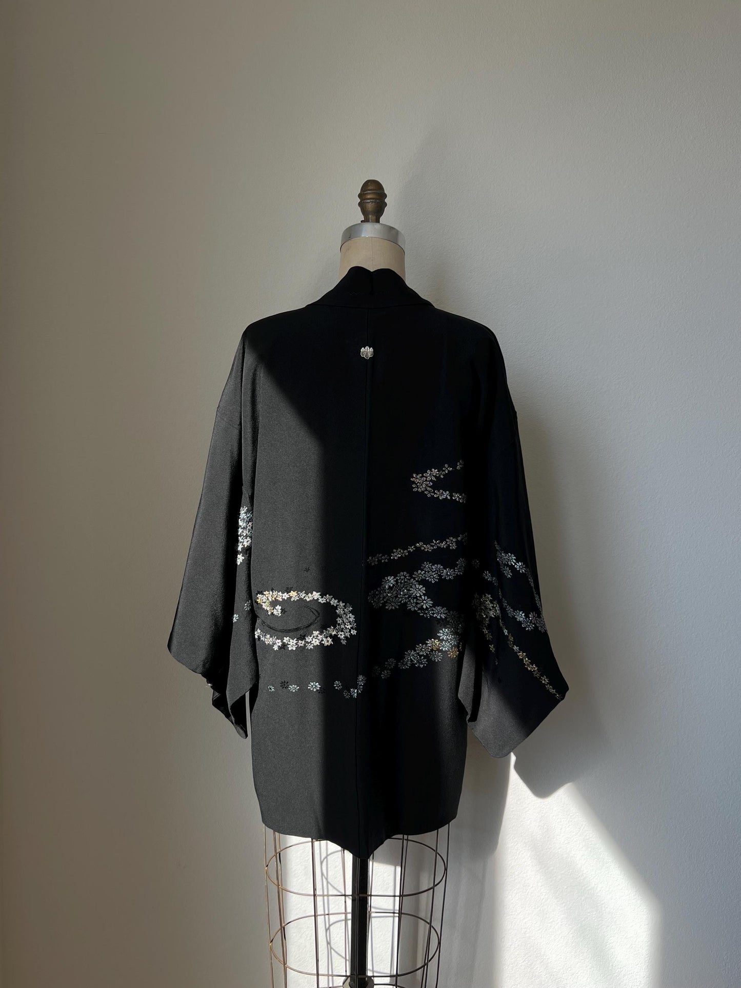 Antique Black Silk Haori