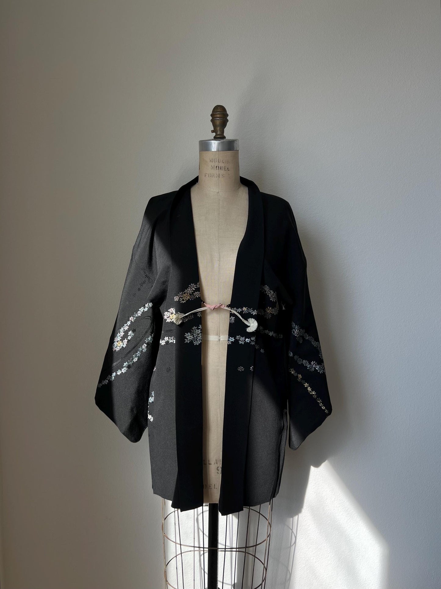 Antique Black Silk Haori