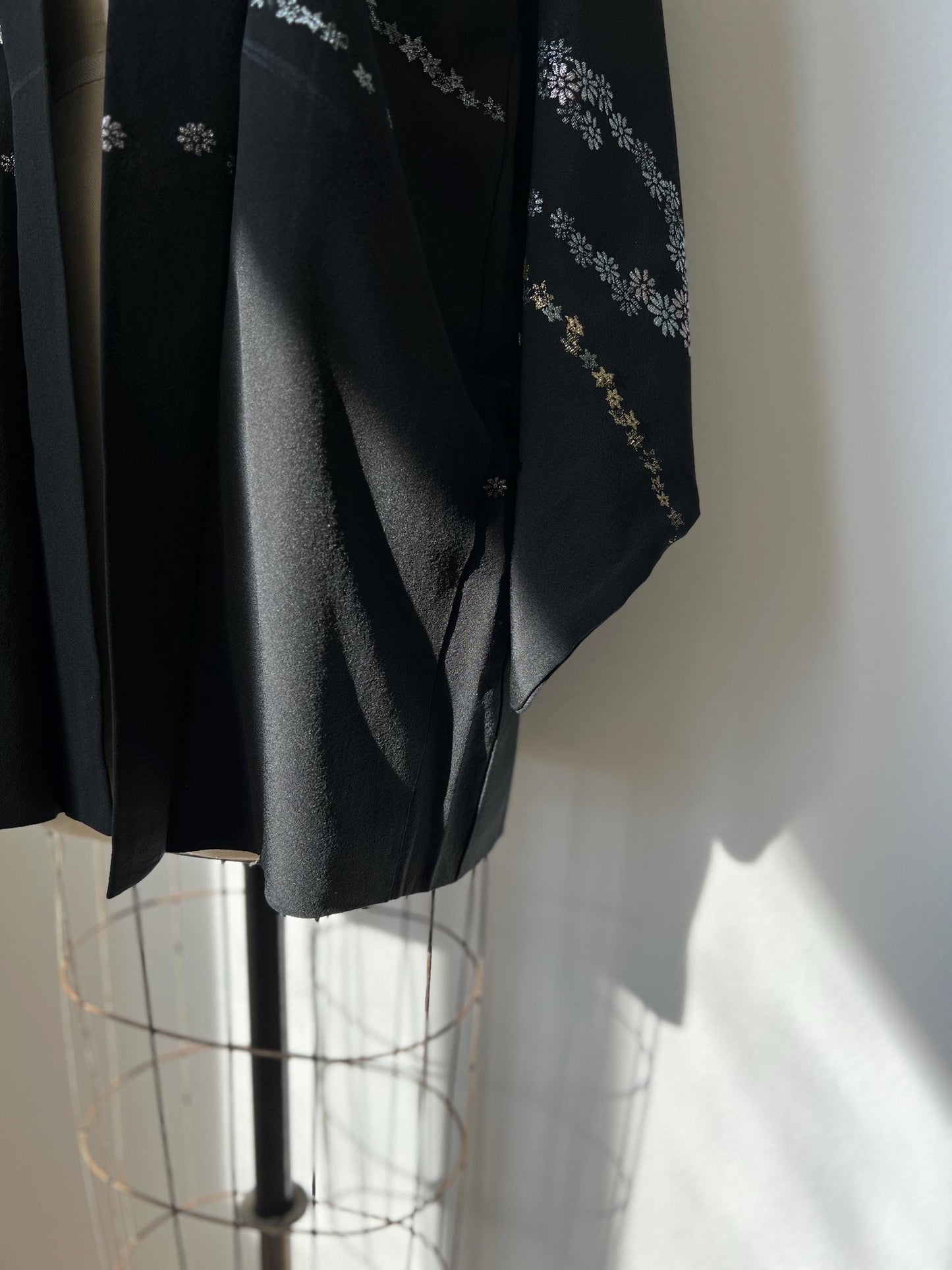 Antique Black Silk Haori