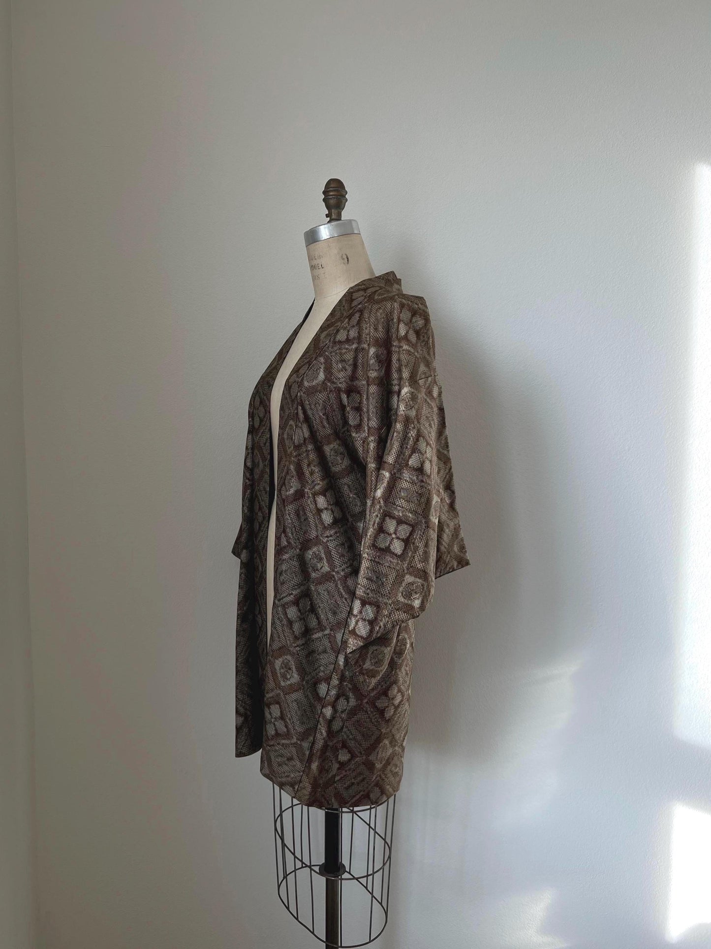 Antique Ohshima Tsumugi Silk Haori