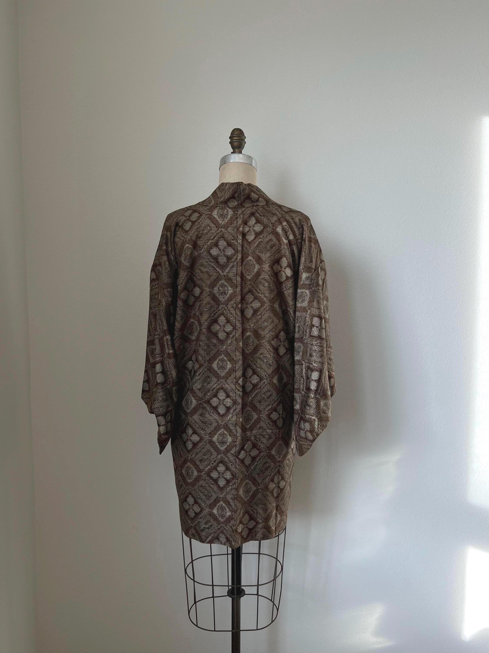 Antique Ohshima Tsumugi Silk Haori