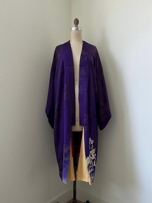 Antique Murasaki Silk Kimono