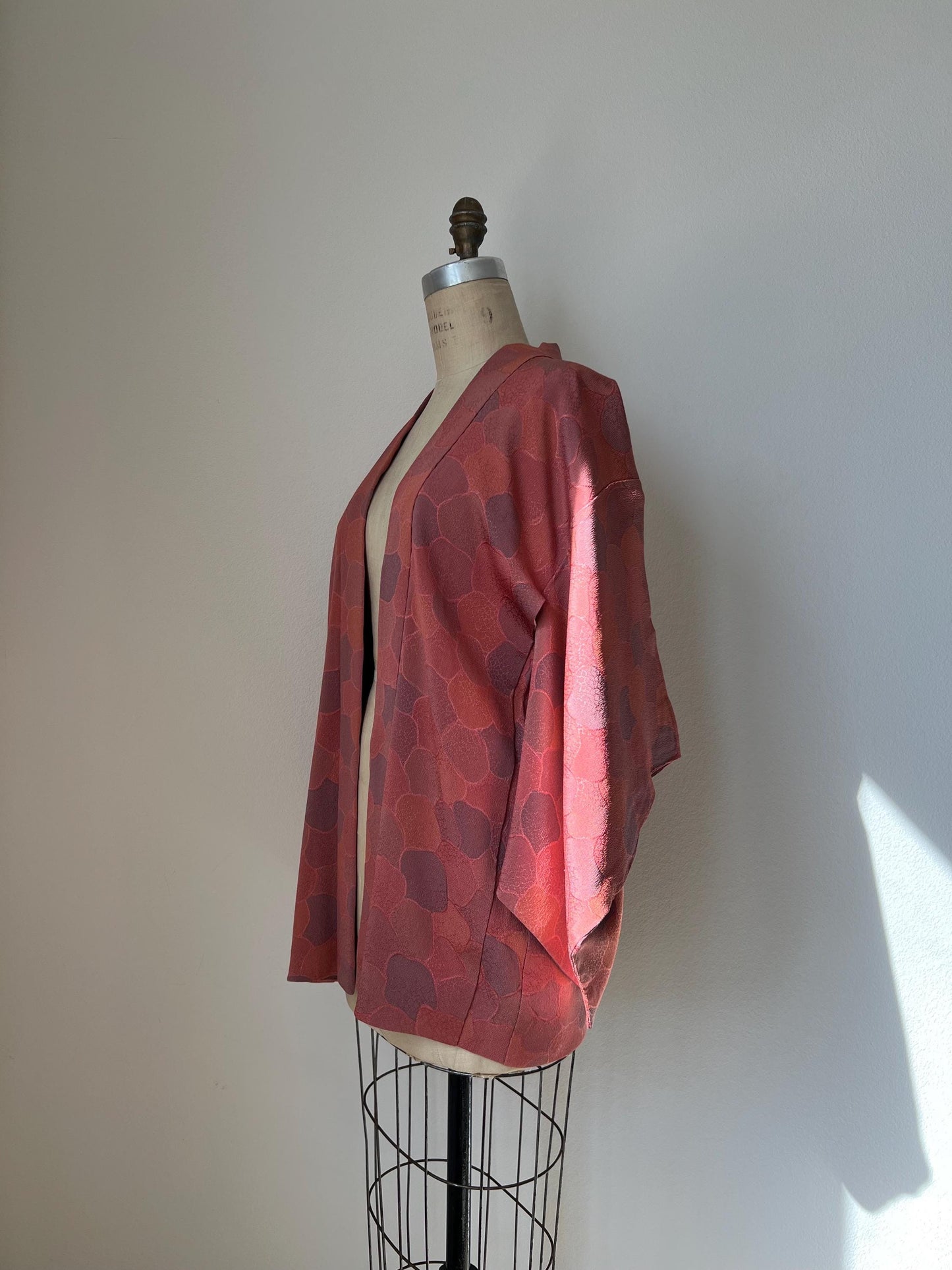 Antique Dusty Rose Silk Haori