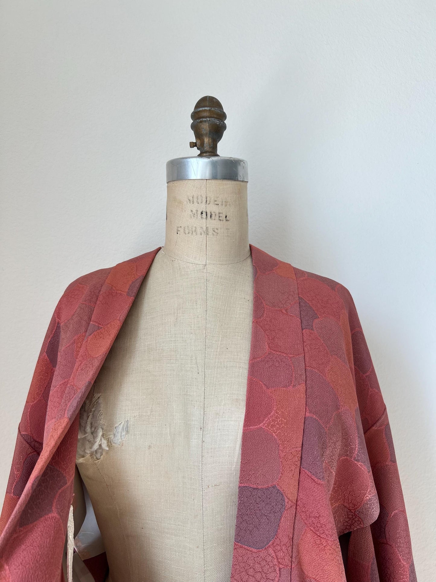 Antique Dusty Rose Silk Haori