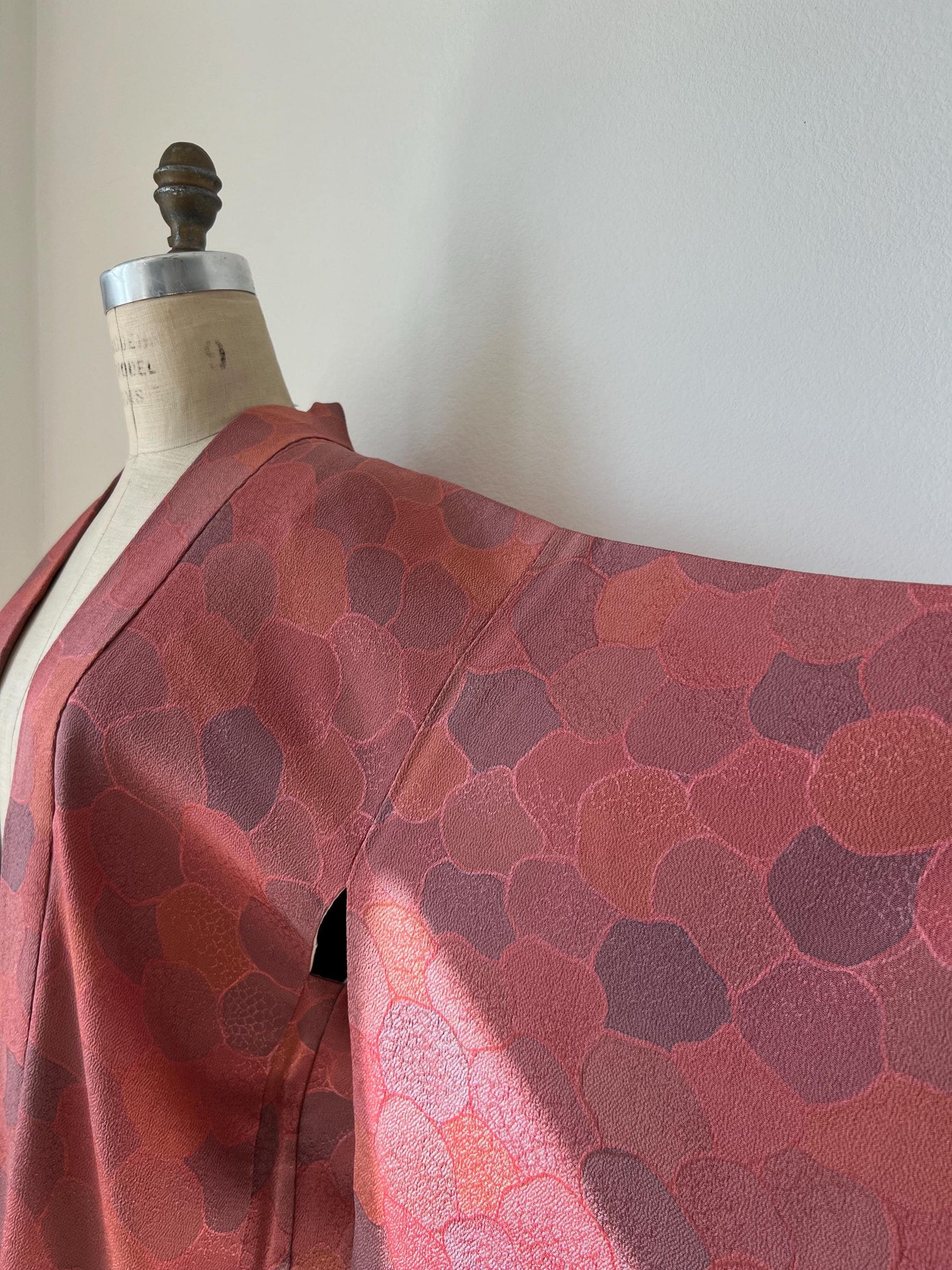 Antique Dusty Rose Silk Haori