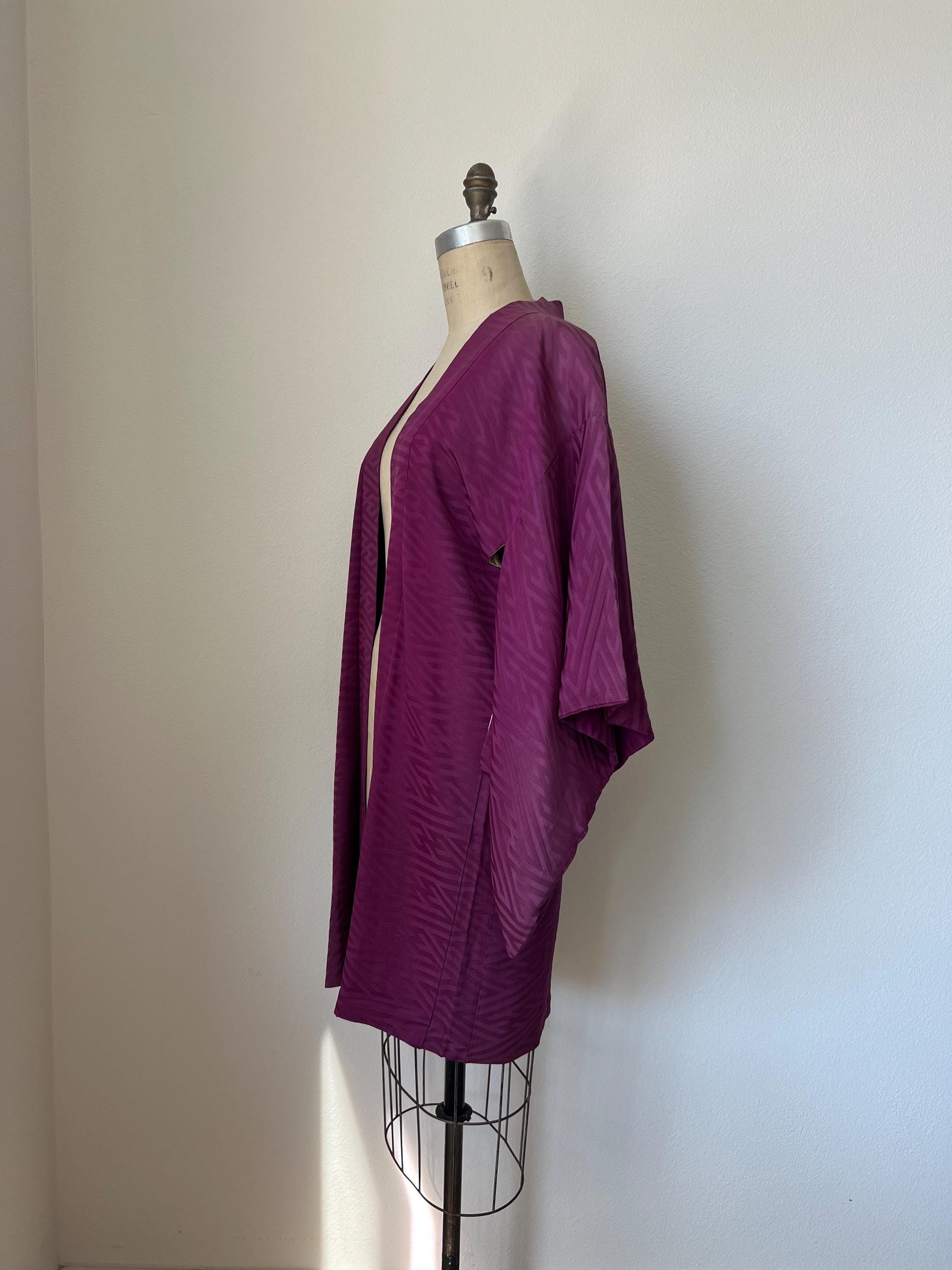 Antique Purple Silk Haori