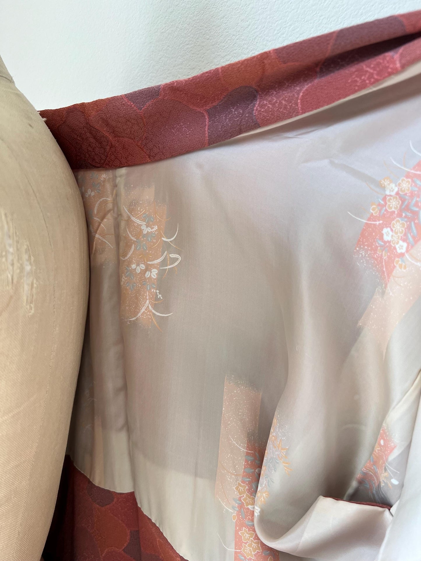 Antique Dusty Rose Silk Haori