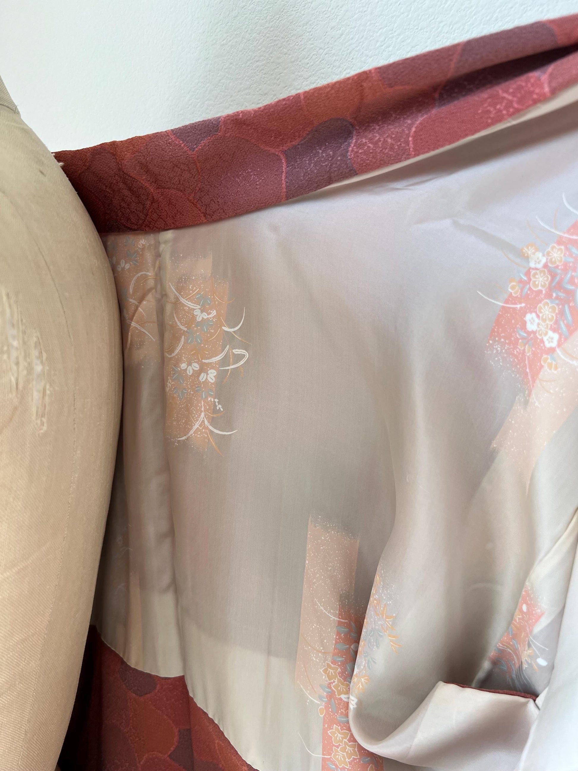 Antique Dusty Rose Silk Haori