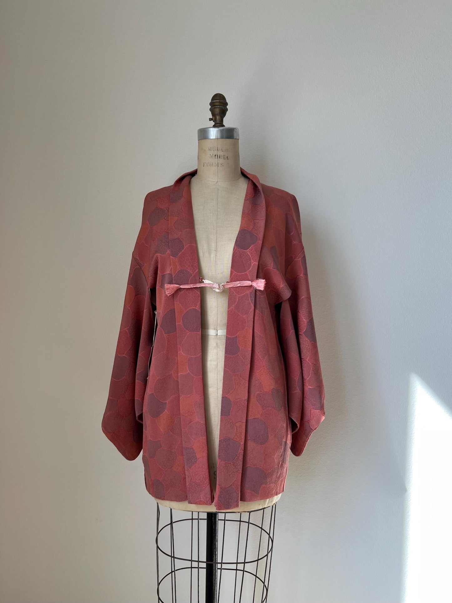 Antique Dusty Rose Silk Haori