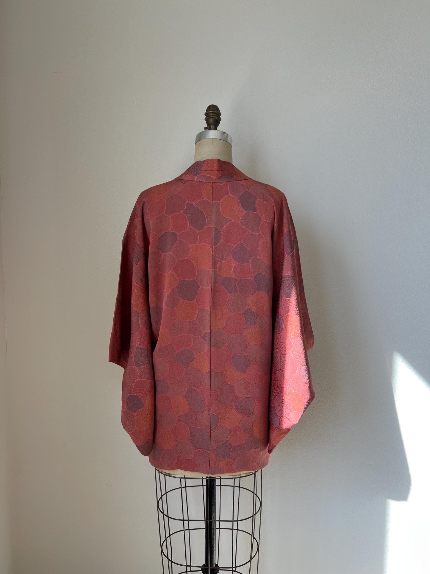 Antique Dusty Rose Silk Haori