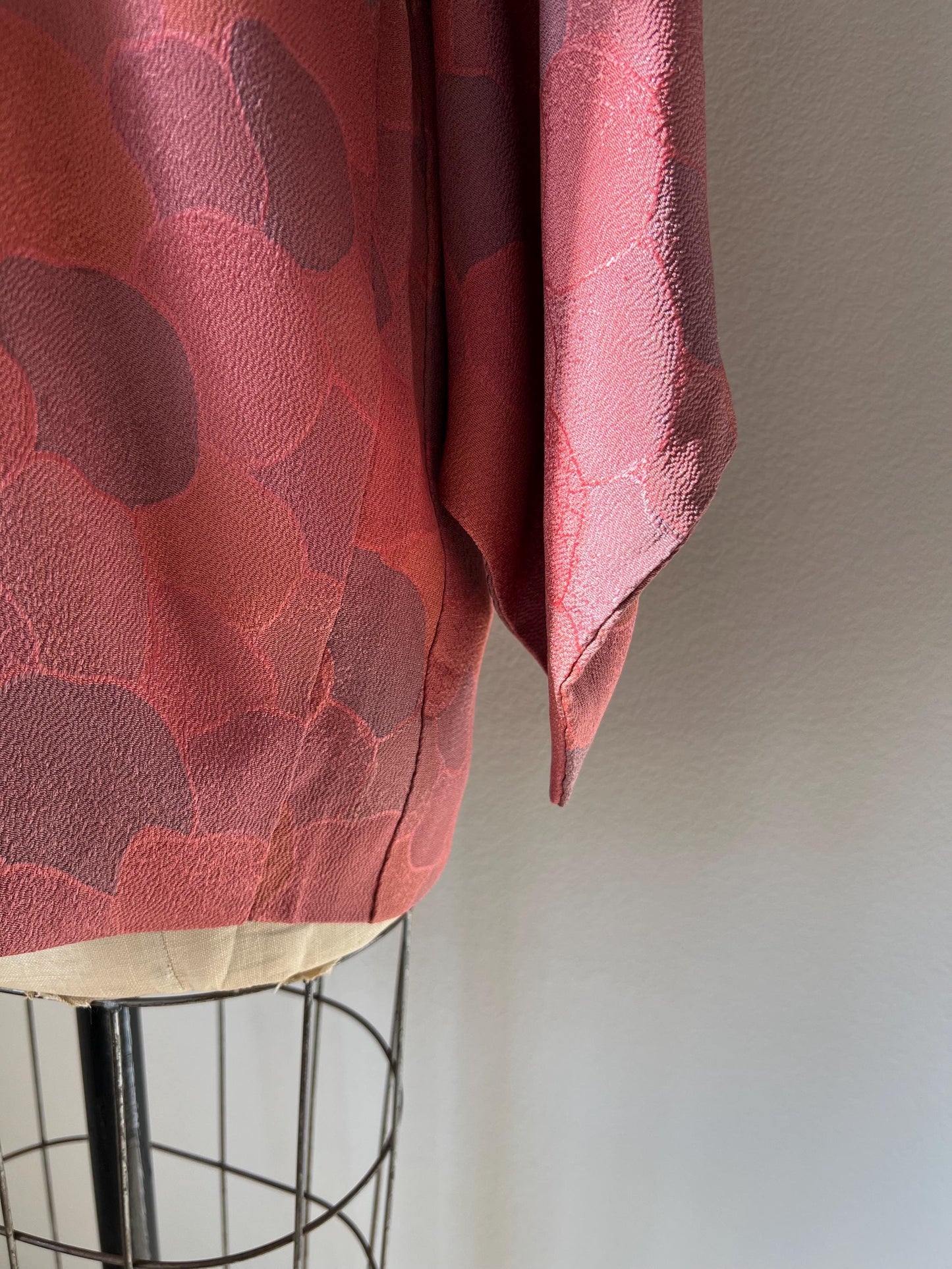 Antique Dusty Rose Silk Haori
