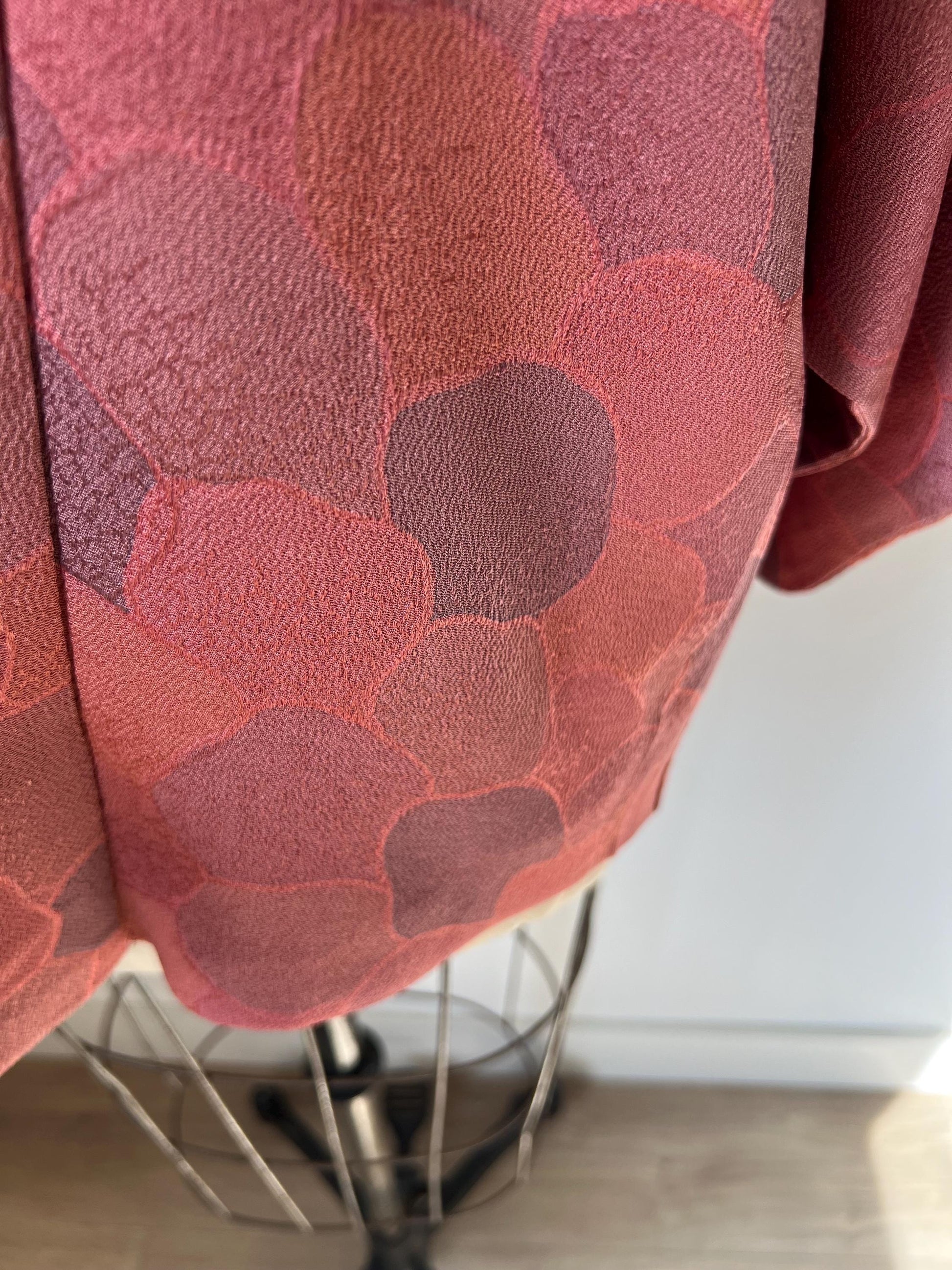 Antique Dusty Rose Silk Haori