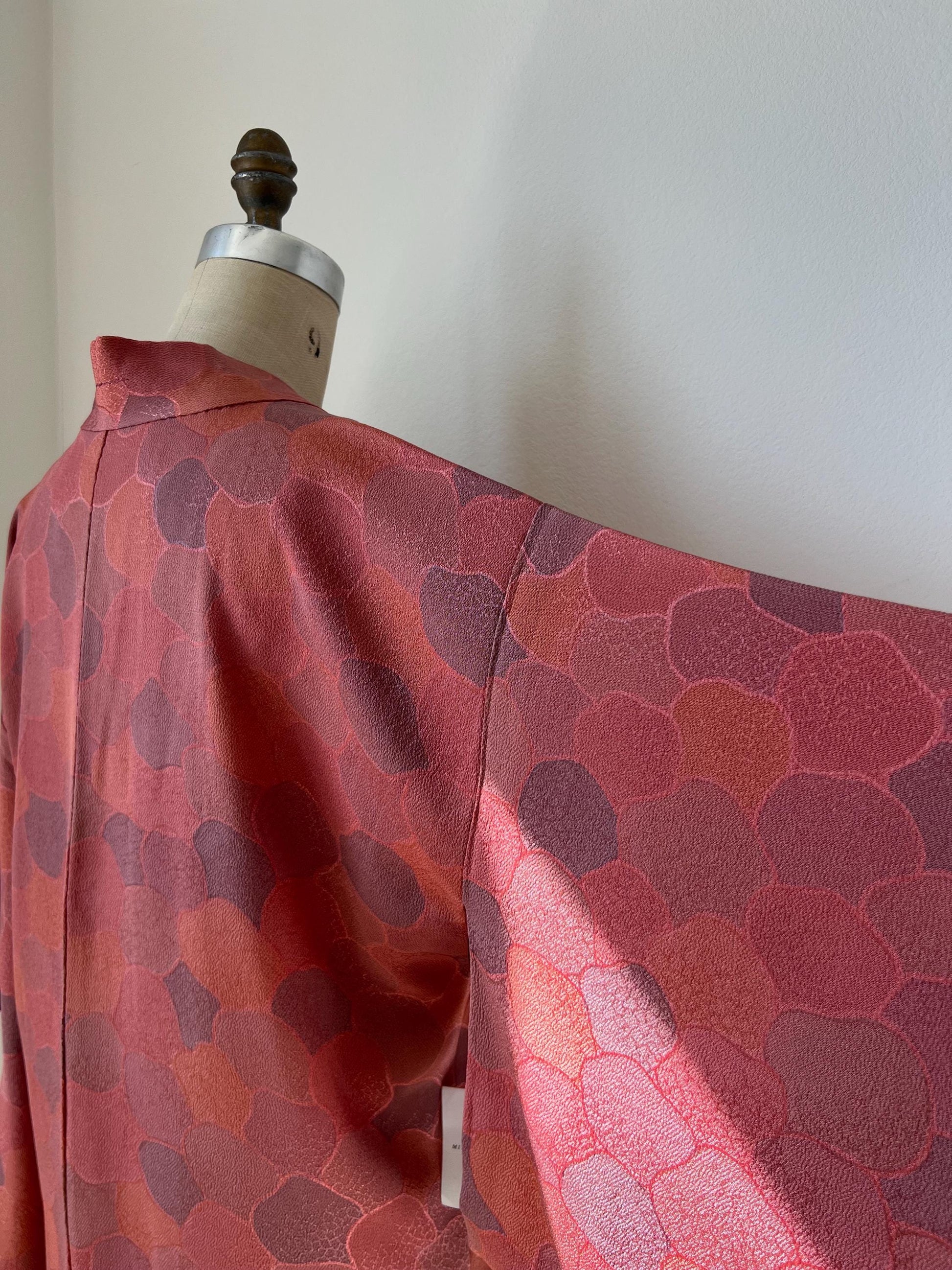 Antique Dusty Rose Silk Haori