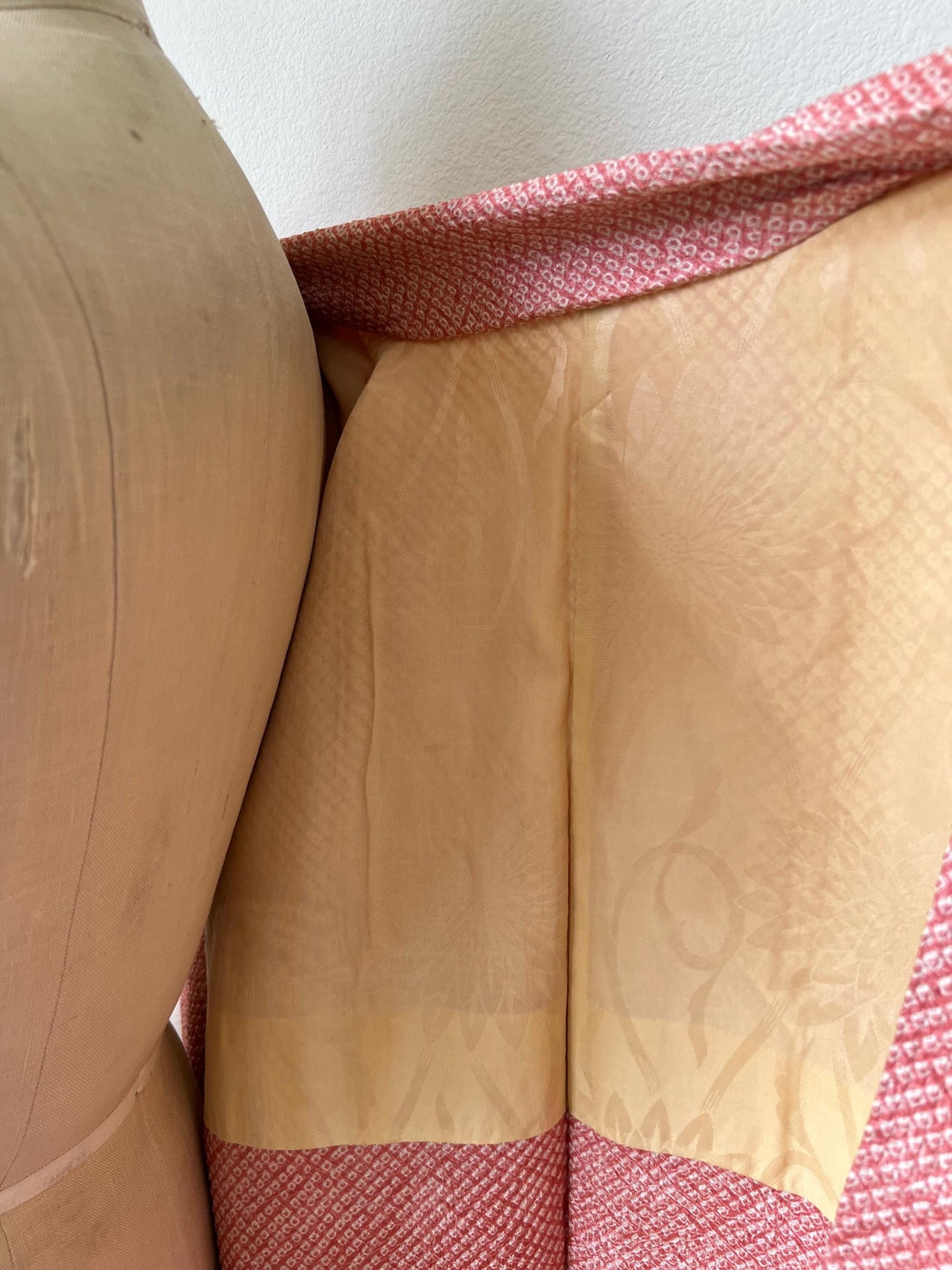 Antique Pink Silk Shibori Haori