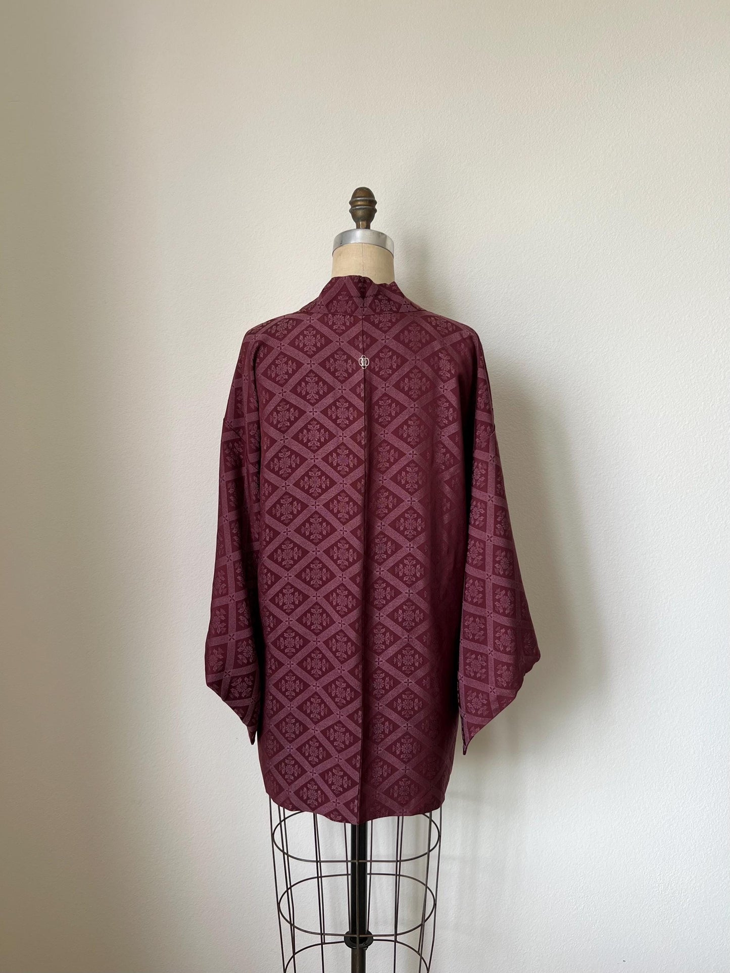 Antique Burgundy Silk Haori