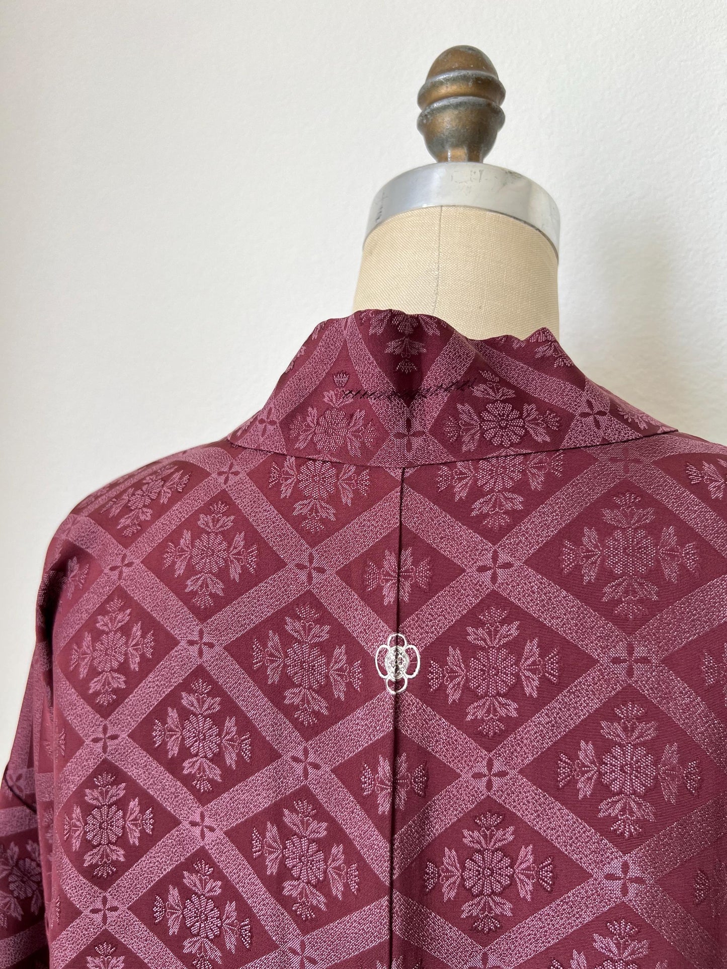 Antique Burgundy Silk Haori