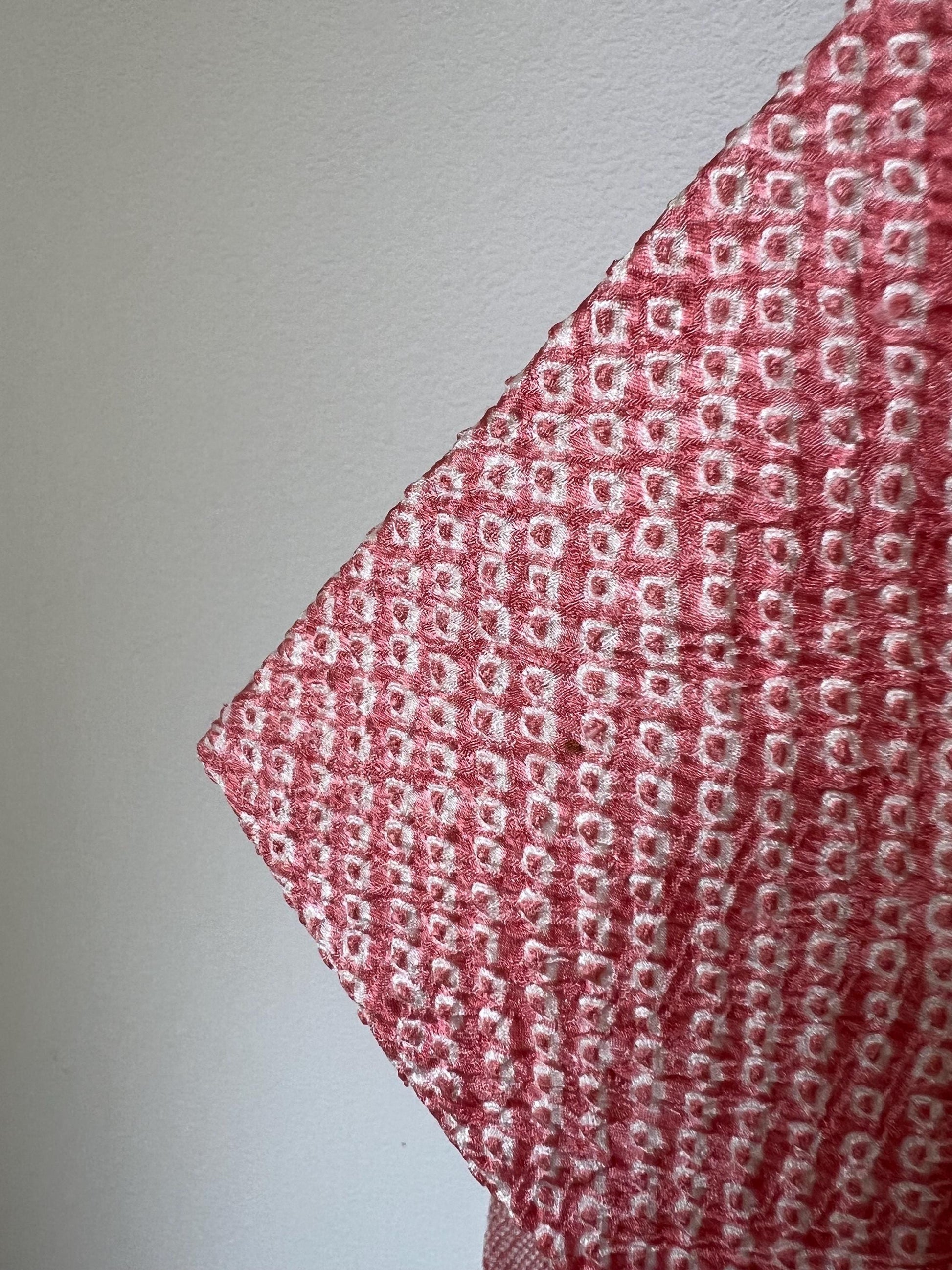 Antique Pink Silk Shibori Haori