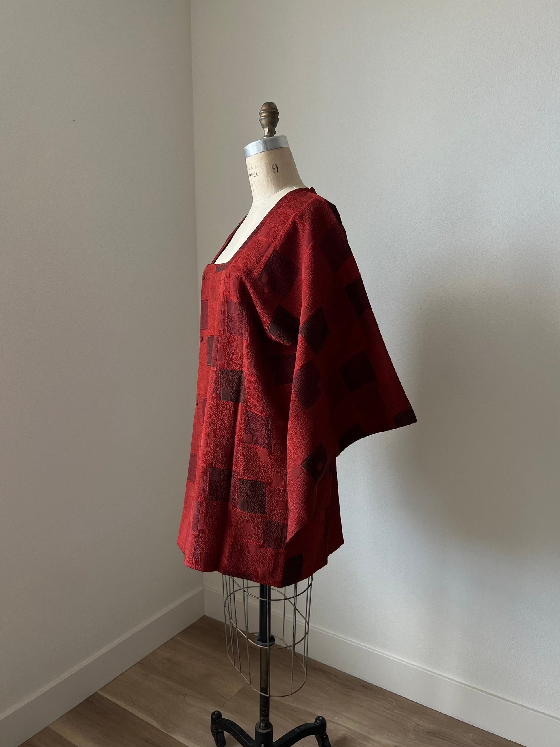 Jacket Vintage Silk Kimono Robe Japanese Brown Jacket For Vintage Lover Gift Vintage Kimono